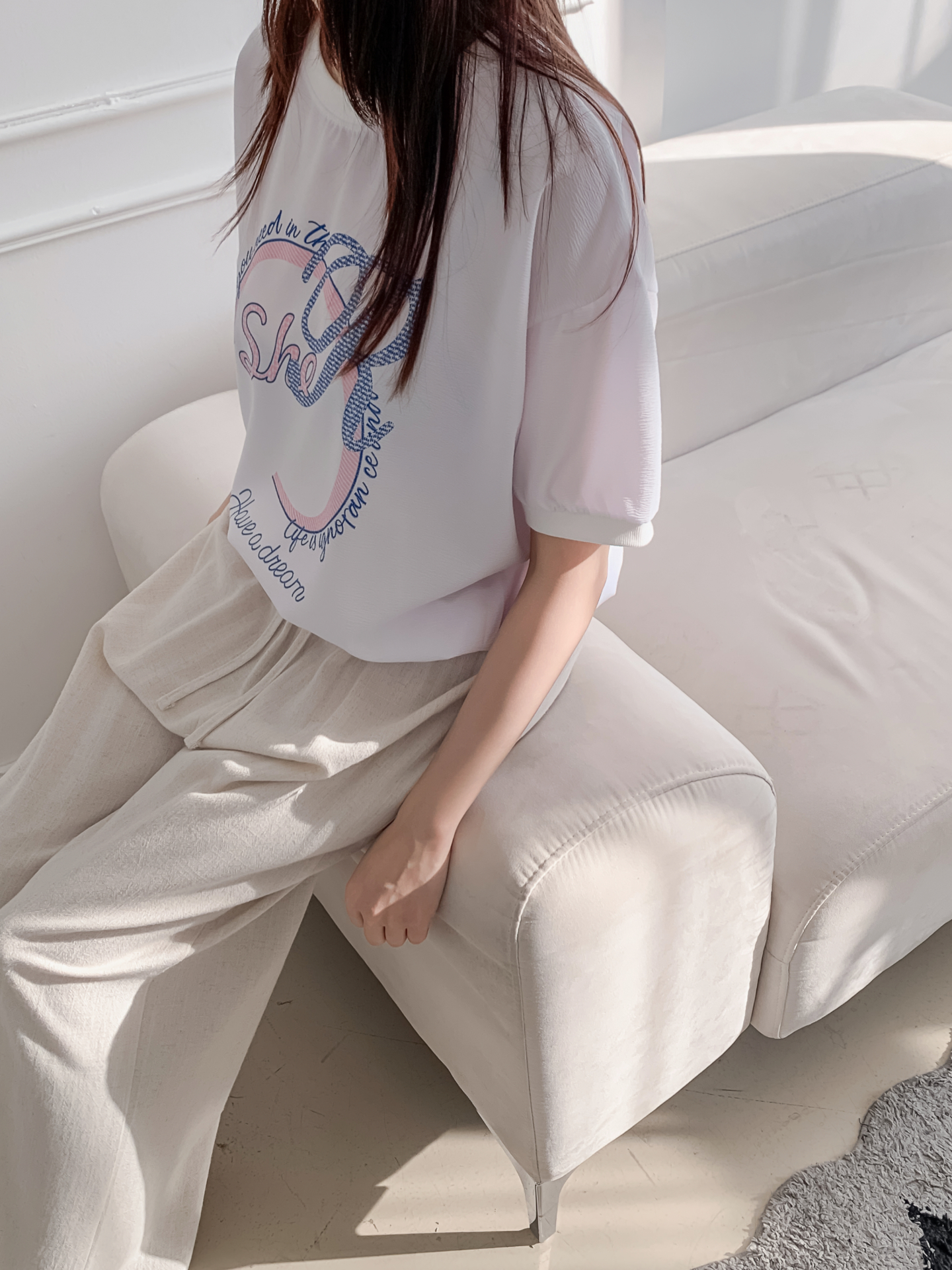 ラウンドネック半袖プリントスウェット | 詳細画像18