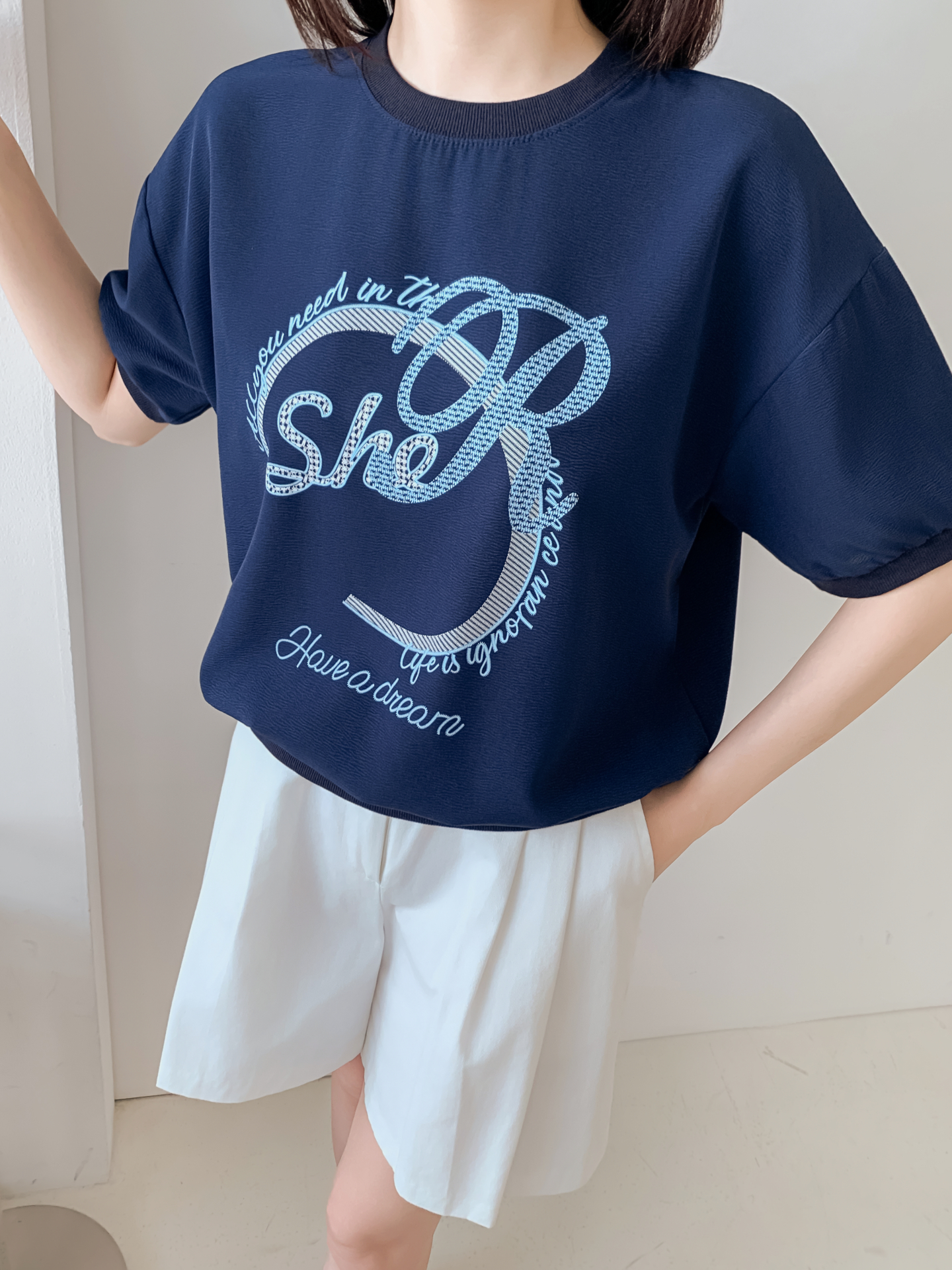 ラウンドネック半袖プリントスウェット | 詳細画像21