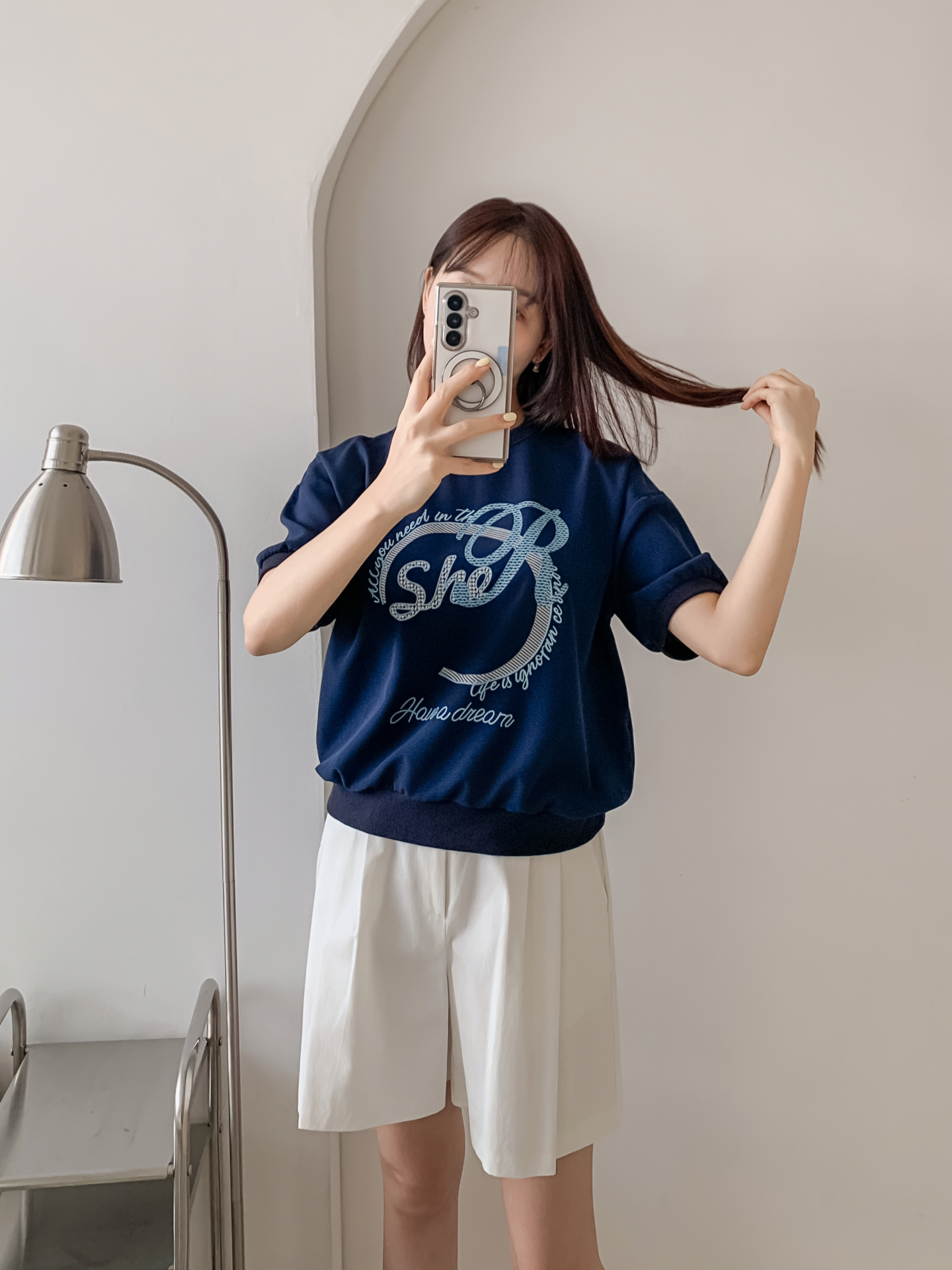 ラウンドネック半袖プリントスウェット | 詳細画像25