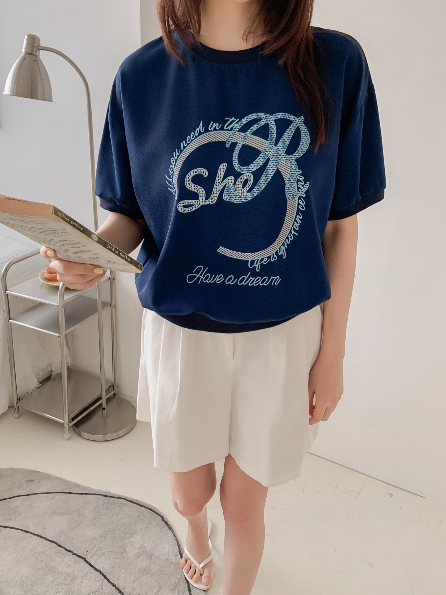 ラウンドネック半袖プリントスウェット | 詳細画像28