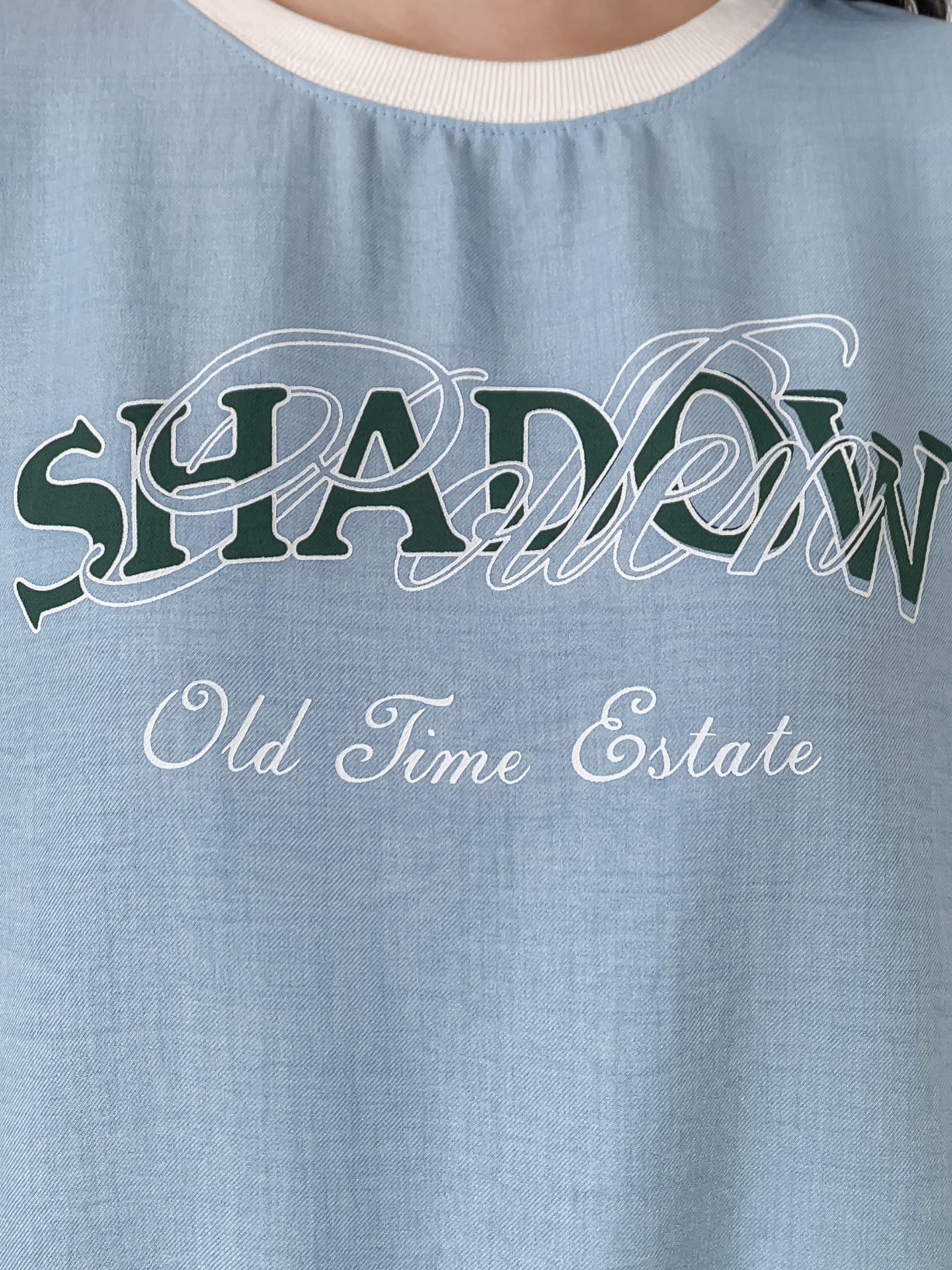 ラウンドネック半袖レタリング配色スウェット | 詳細画像8