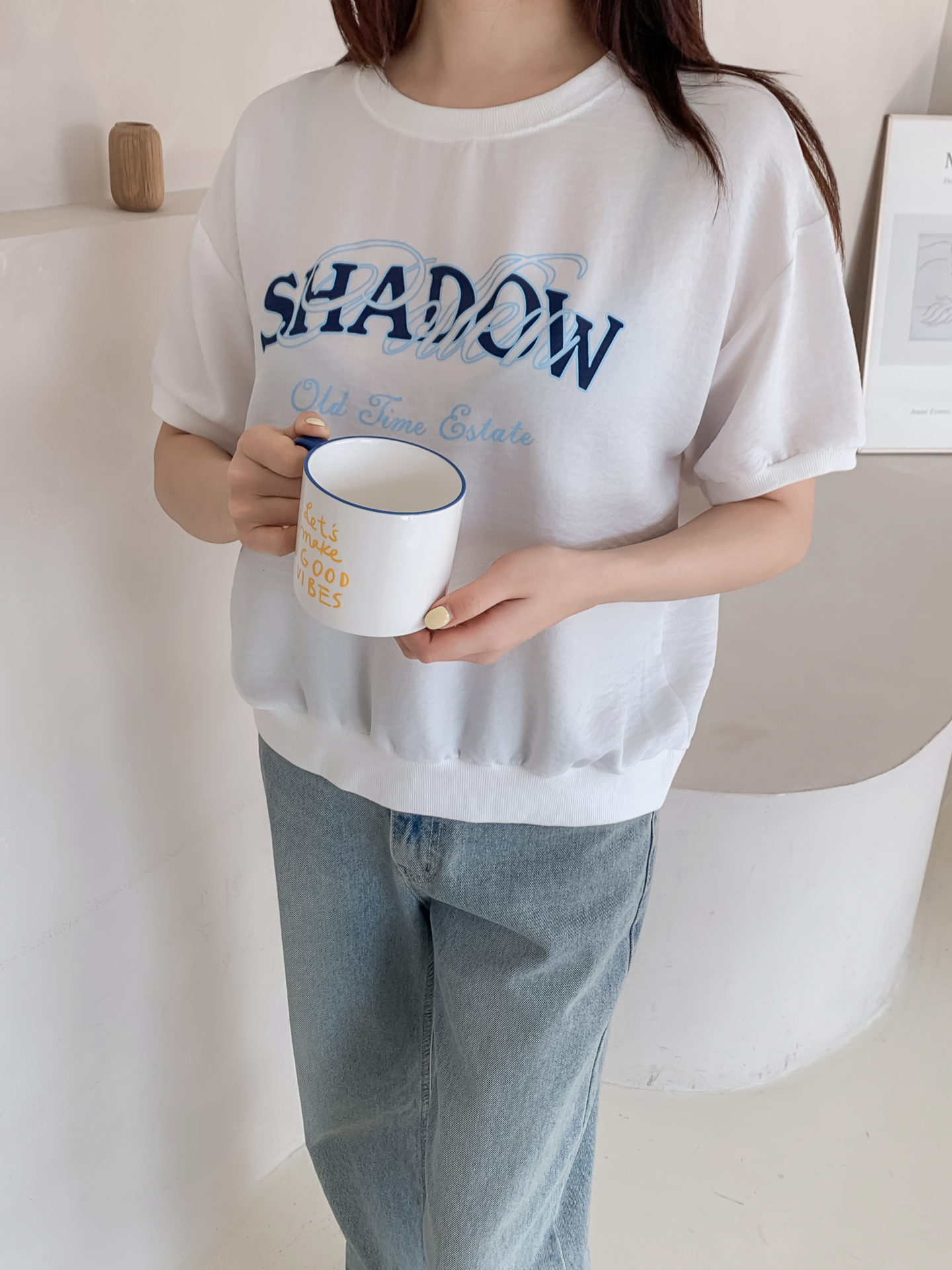 ラウンドネック半袖レタリング配色スウェット | 詳細画像19