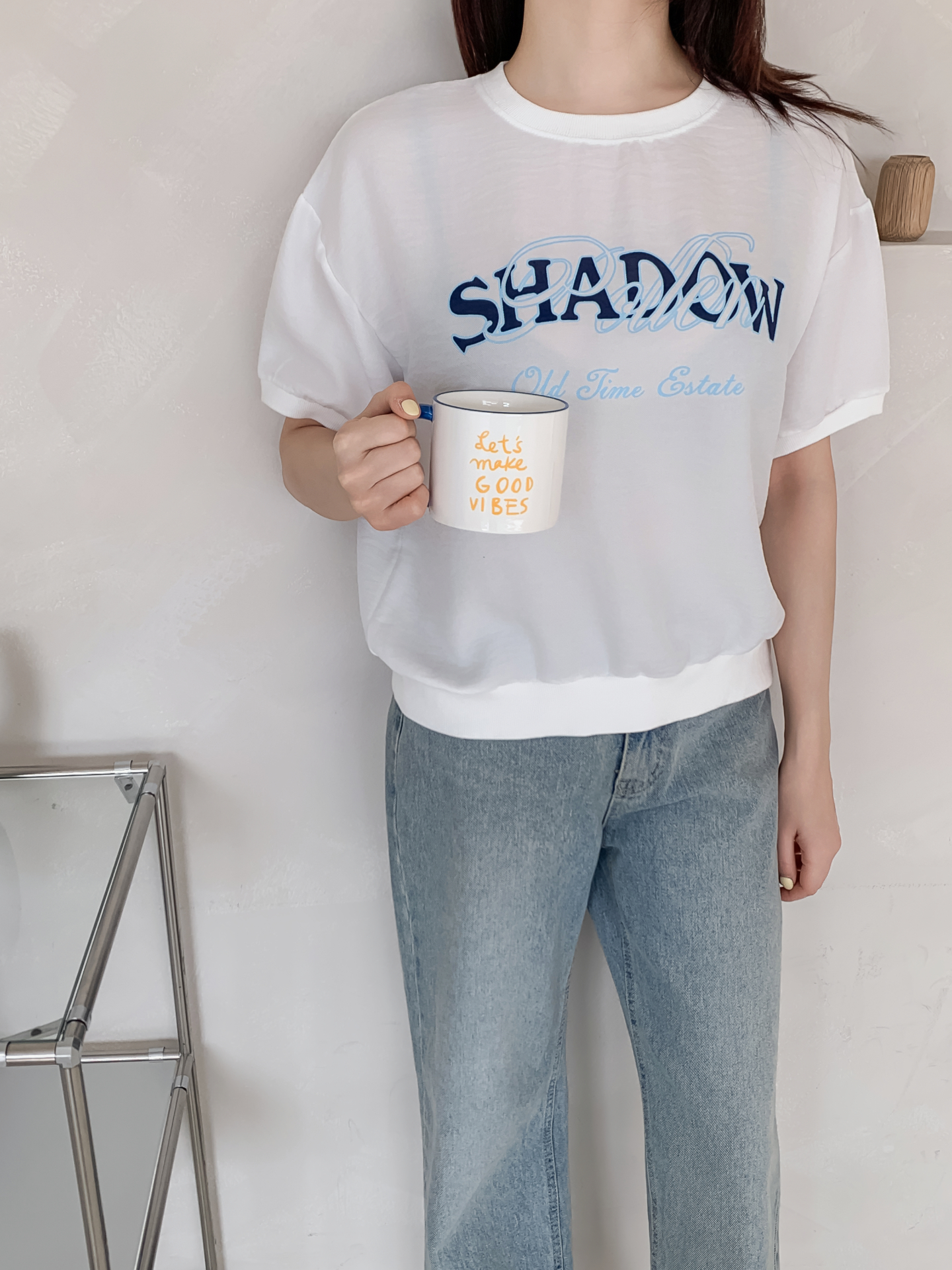 ラウンドネック半袖レタリング配色スウェット | 詳細画像21