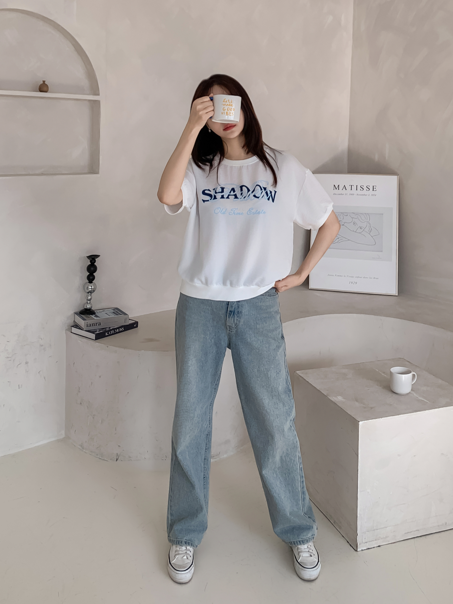 ラウンドネック半袖レタリング配色スウェット | 詳細画像25