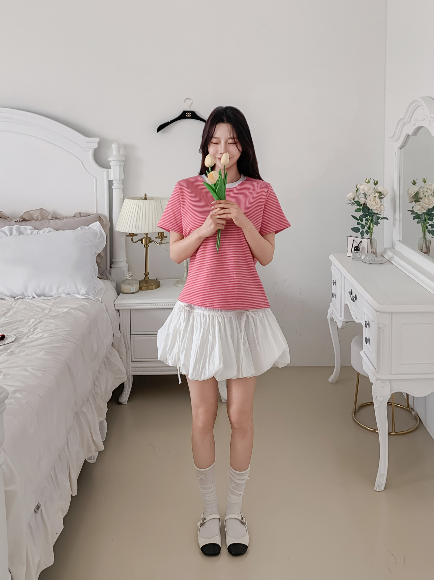 ラウンドネック半袖ボーダーTシャツ | 詳細画像15