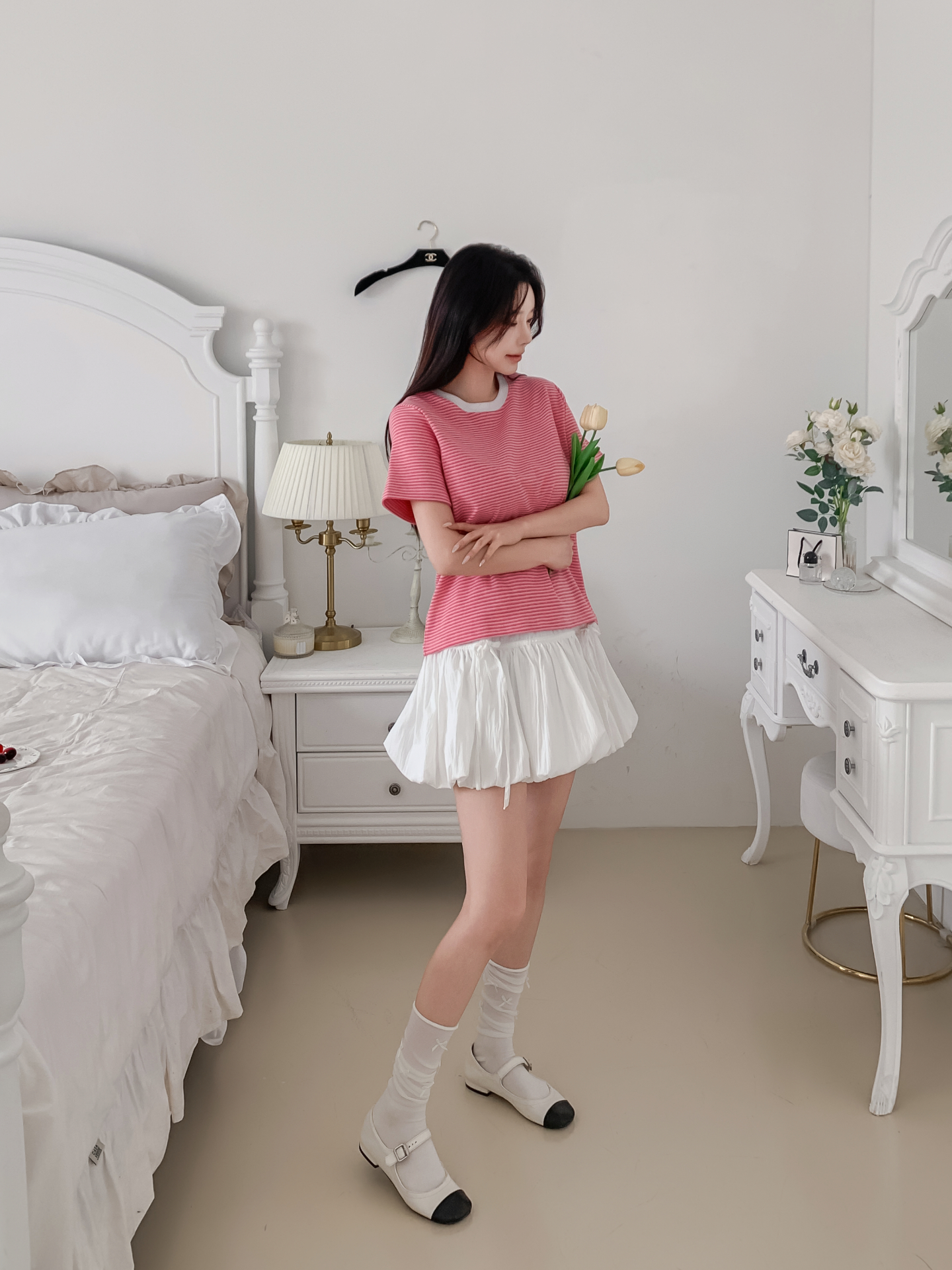 ラウンドネック半袖ボーダーTシャツ | 詳細画像17