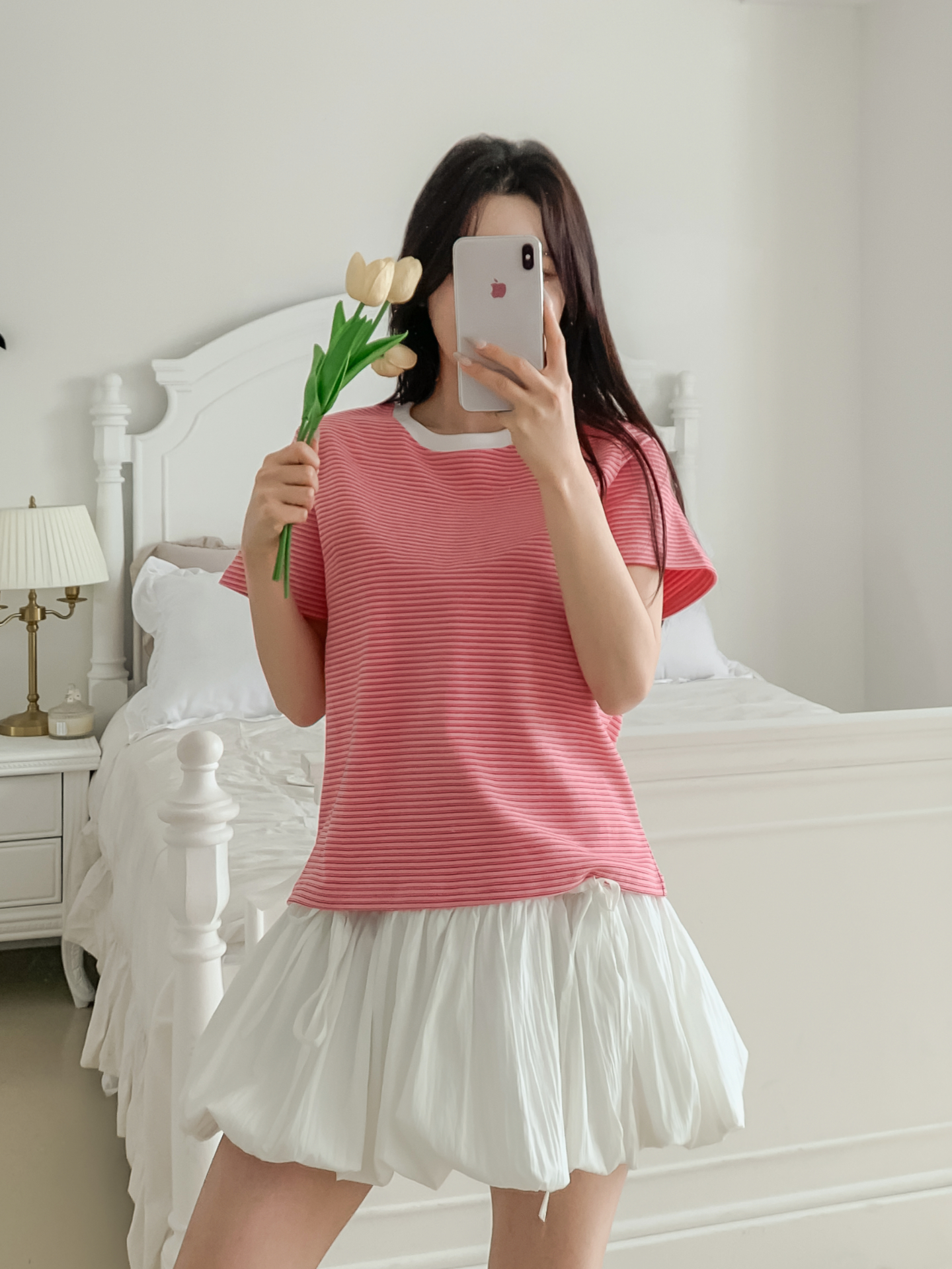 ラウンドネック半袖ボーダーTシャツ | 詳細画像19