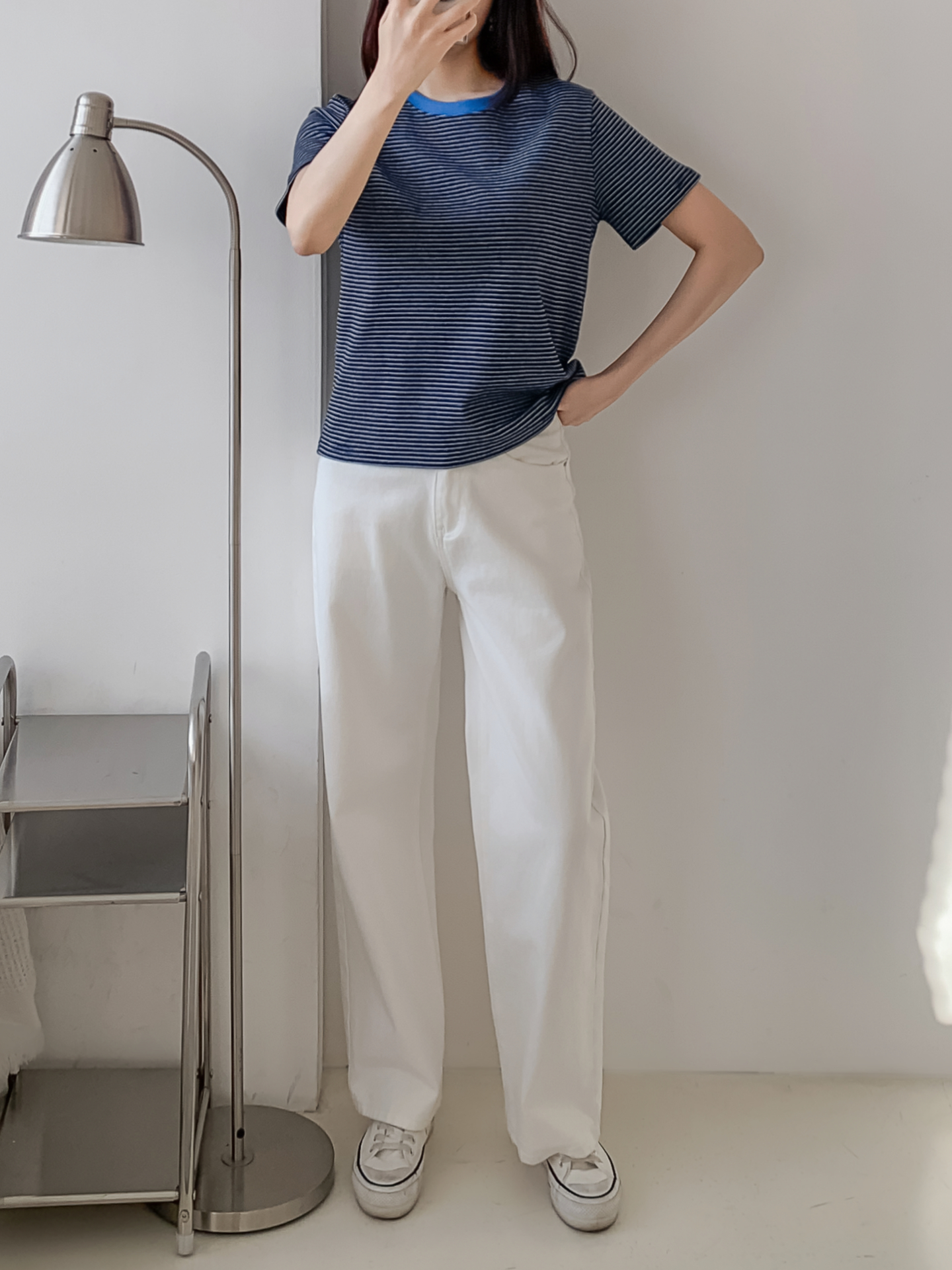 ラウンドネック半袖ボーダーTシャツ | 詳細画像31