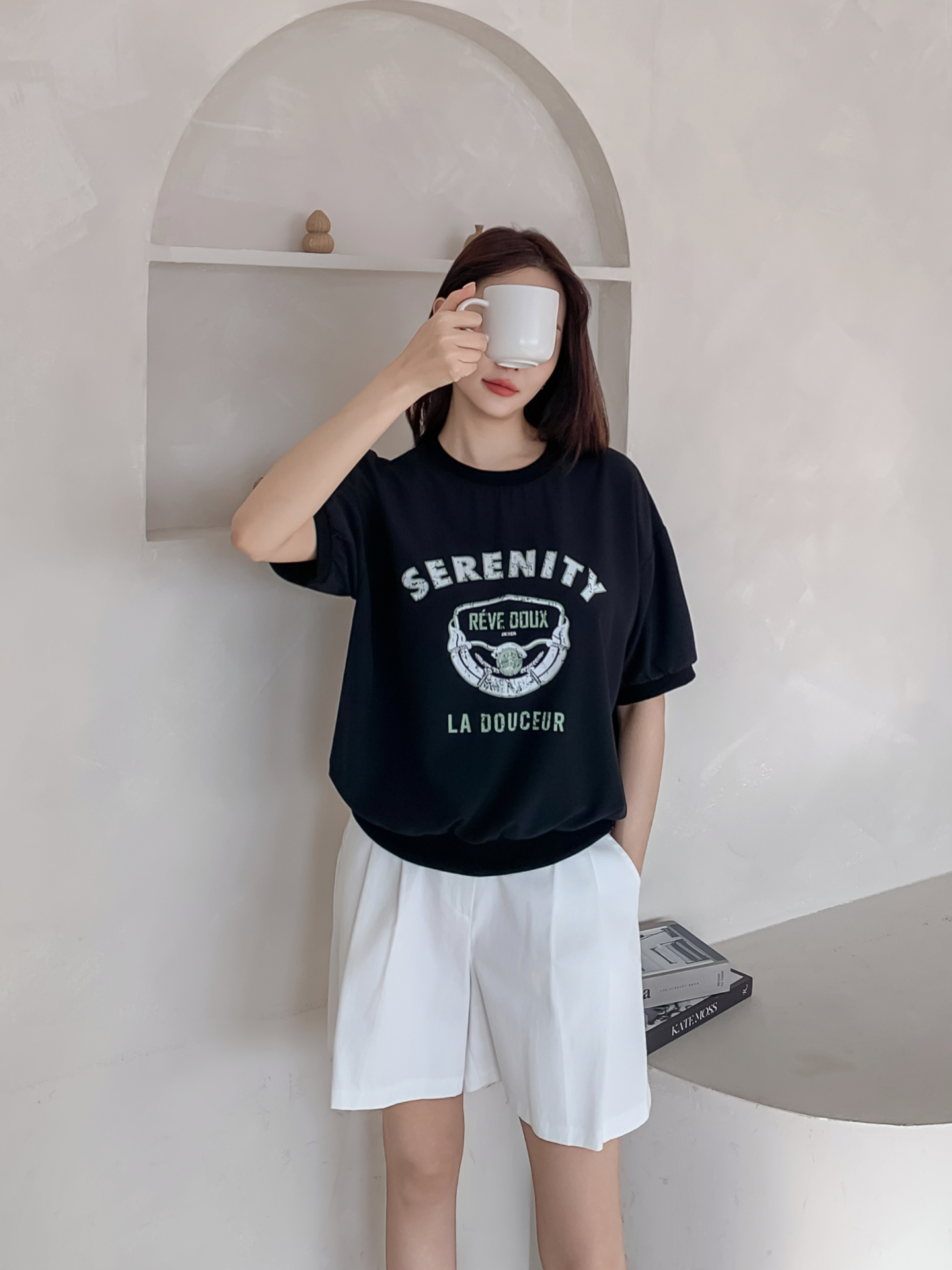 ラウンドネック半袖プリントスウェット | 詳細画像5