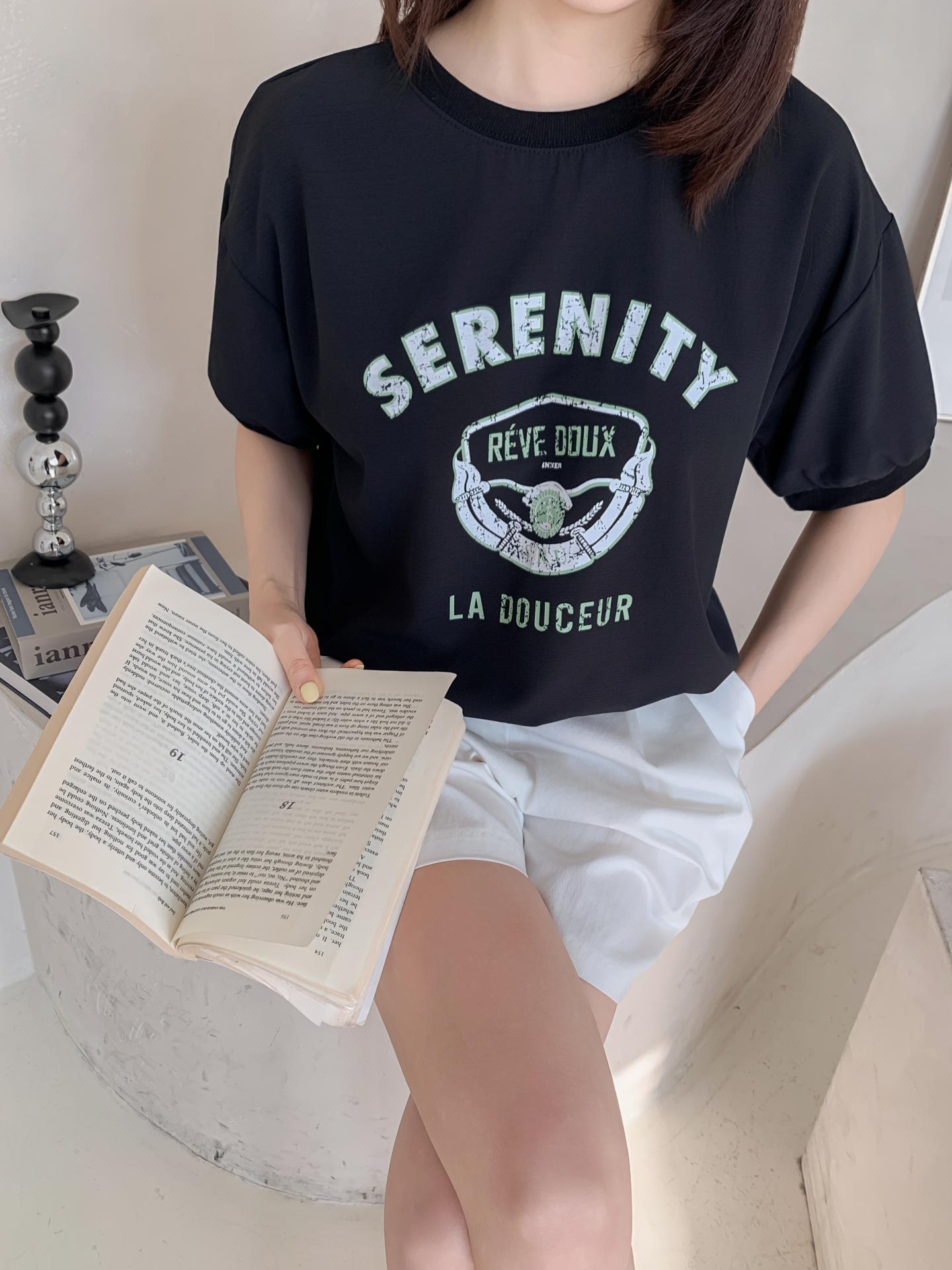 ラウンドネック半袖プリントスウェット | 詳細画像10