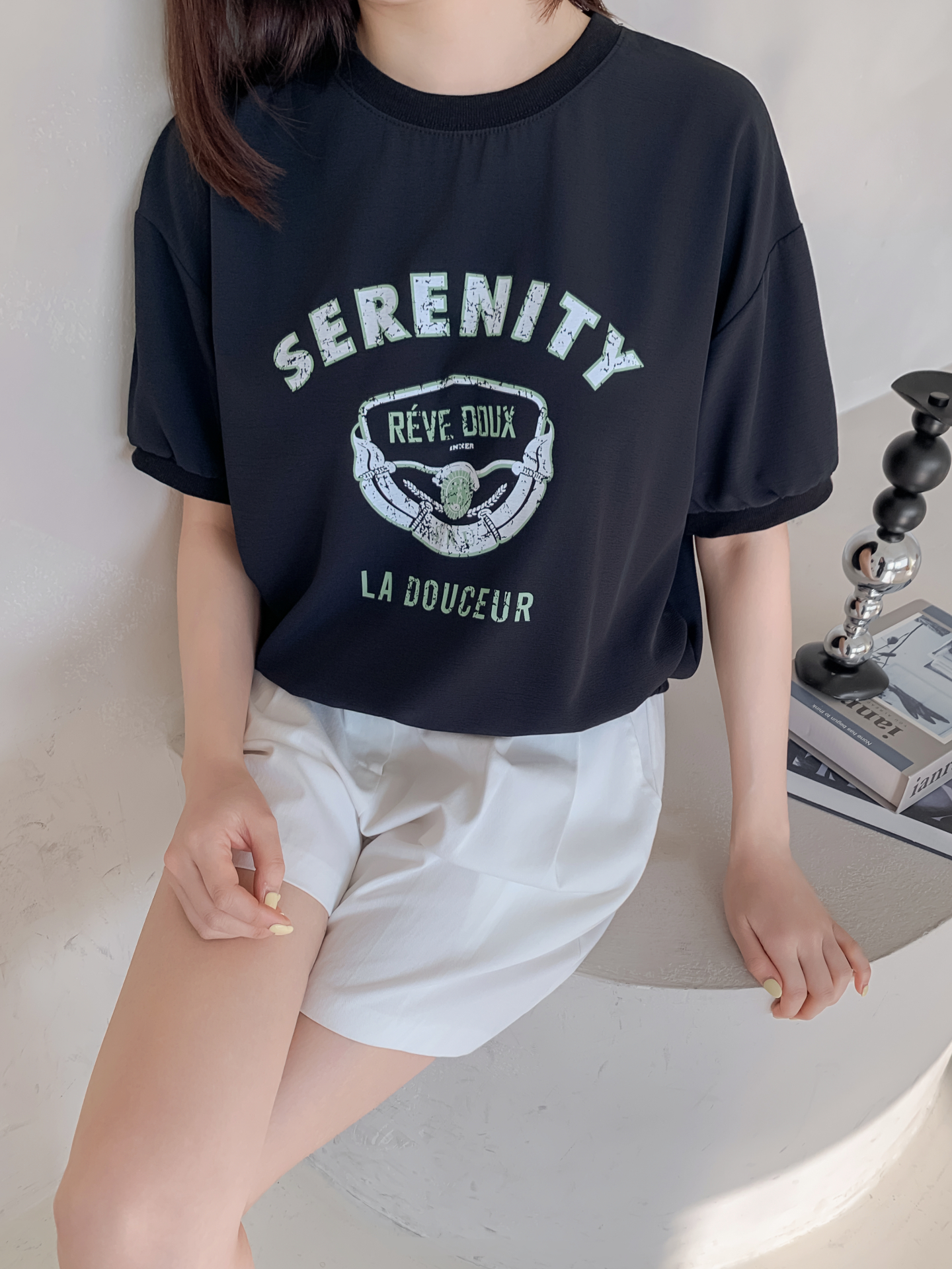 ラウンドネック半袖プリントスウェット | 詳細画像14