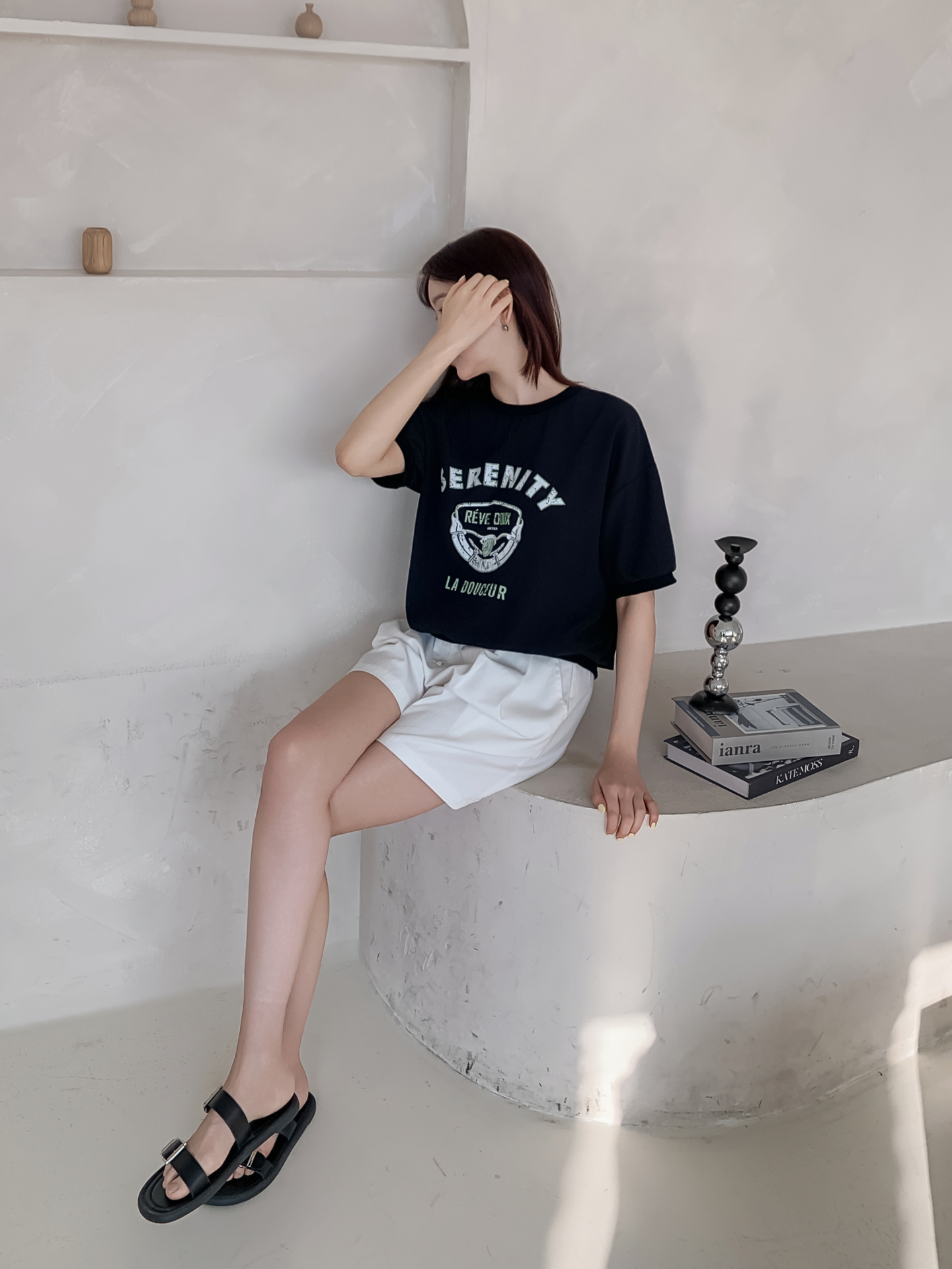 ラウンドネック半袖プリントスウェット | 詳細画像15