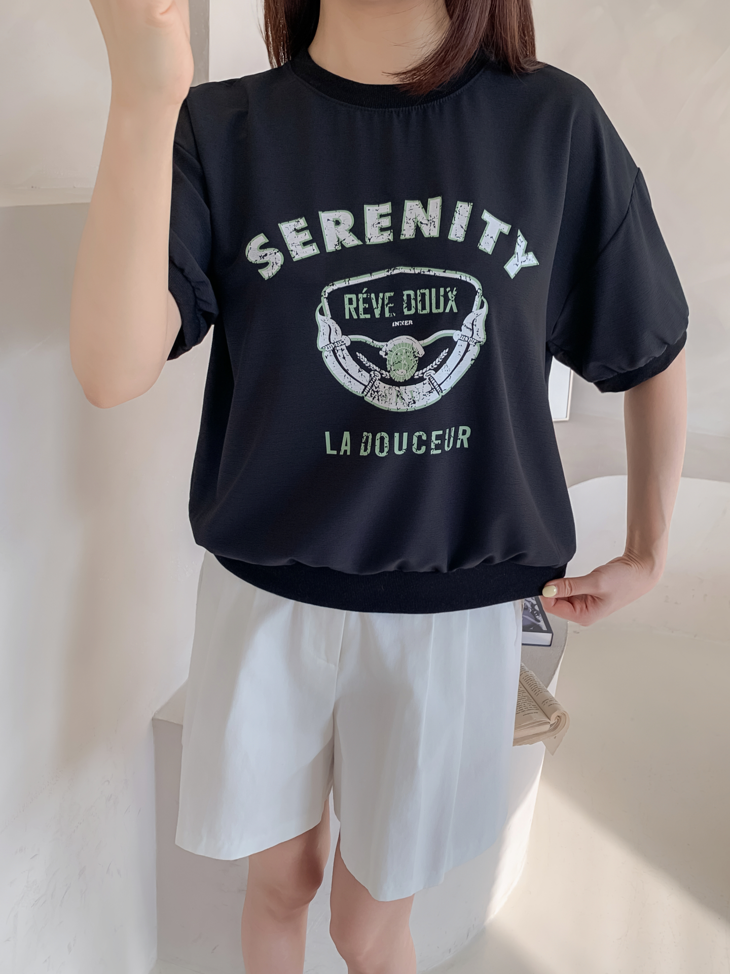 ラウンドネック半袖プリントスウェット | 詳細画像17