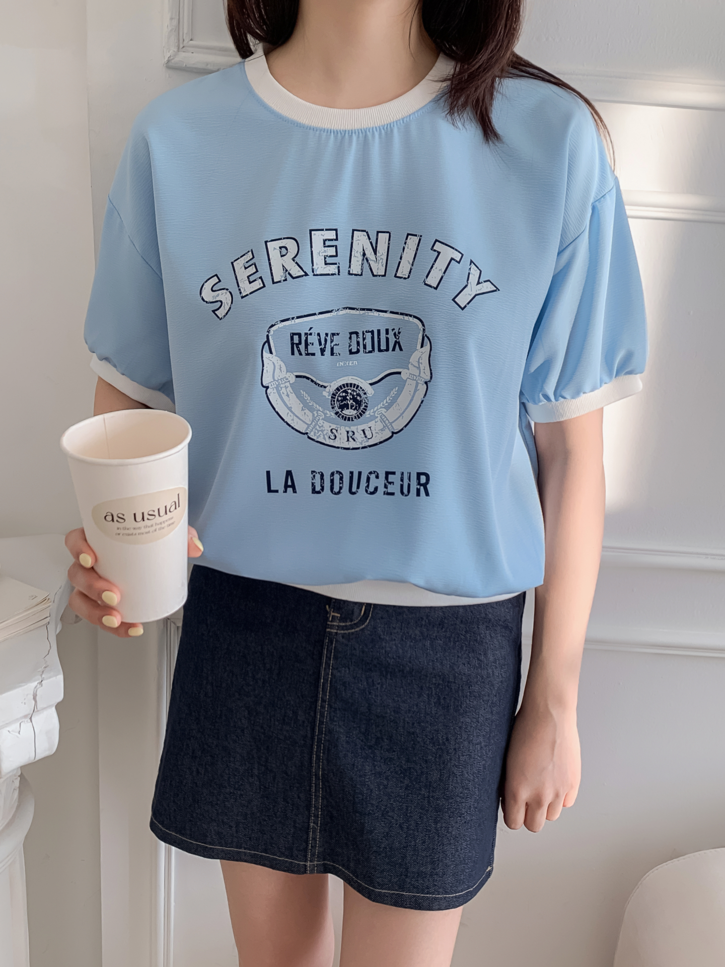 ラウンドネック半袖プリントスウェット | 詳細画像18