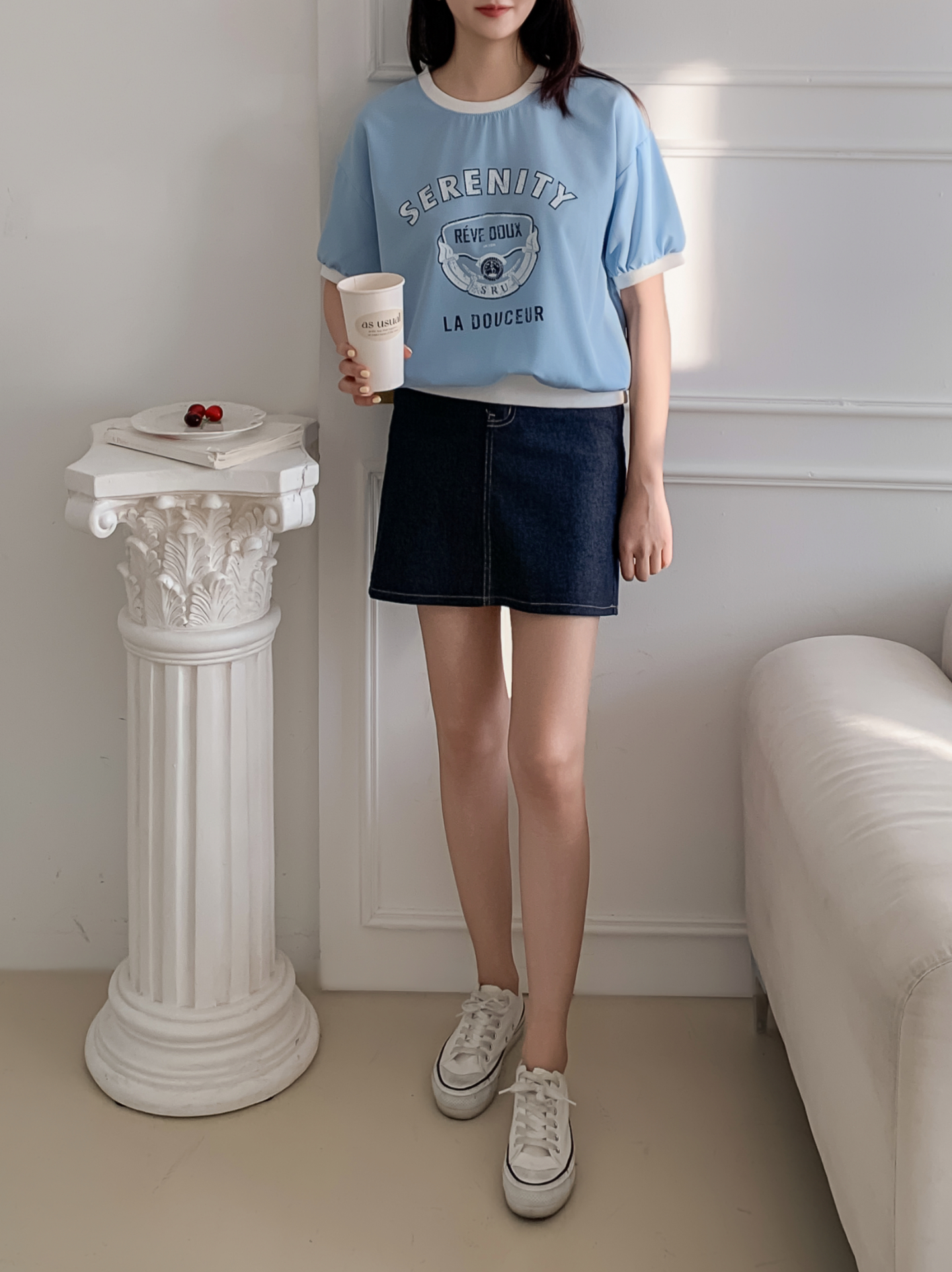 ラウンドネック半袖プリントスウェット | 詳細画像19