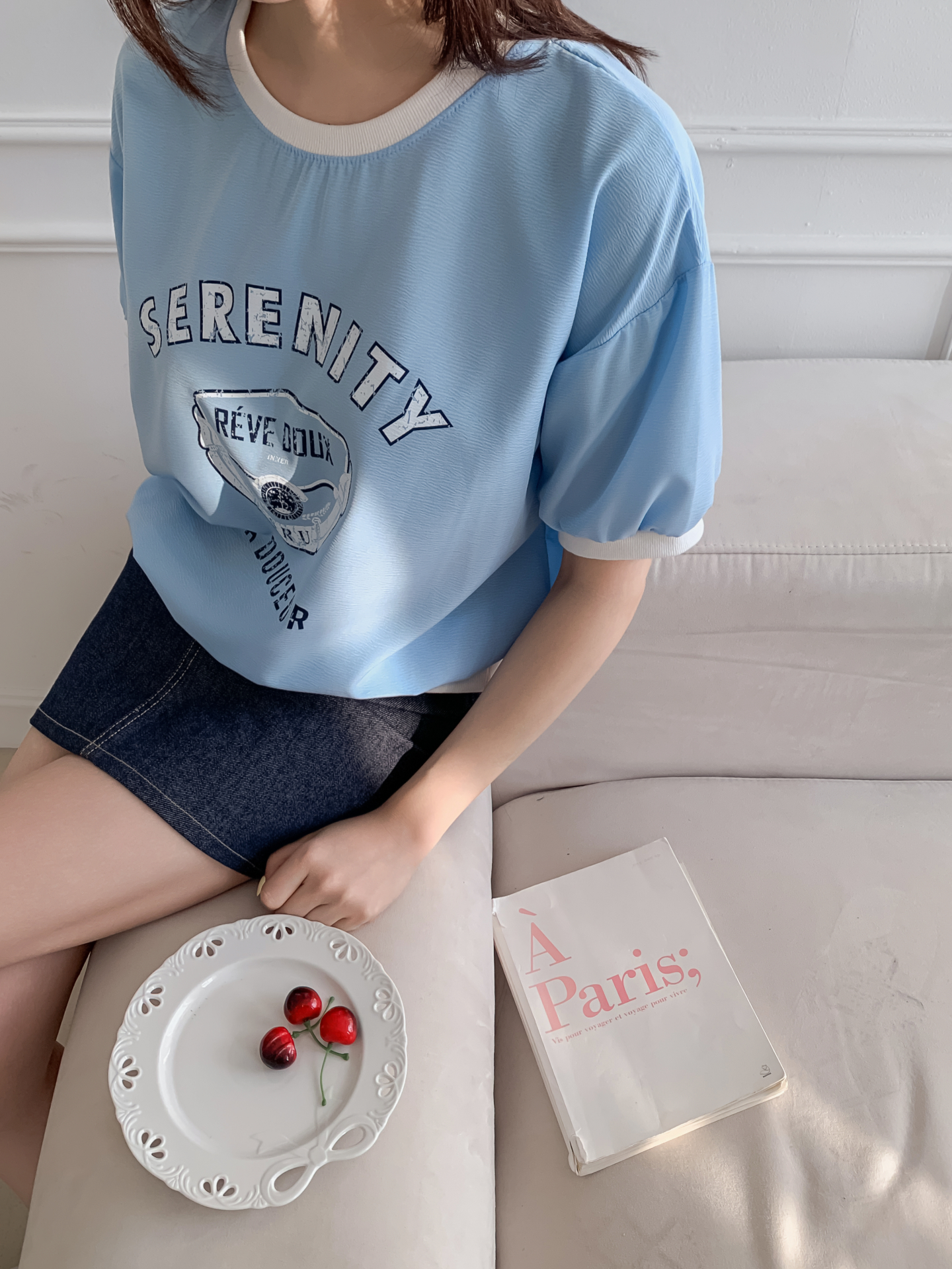 ラウンドネック半袖プリントスウェット | 詳細画像24