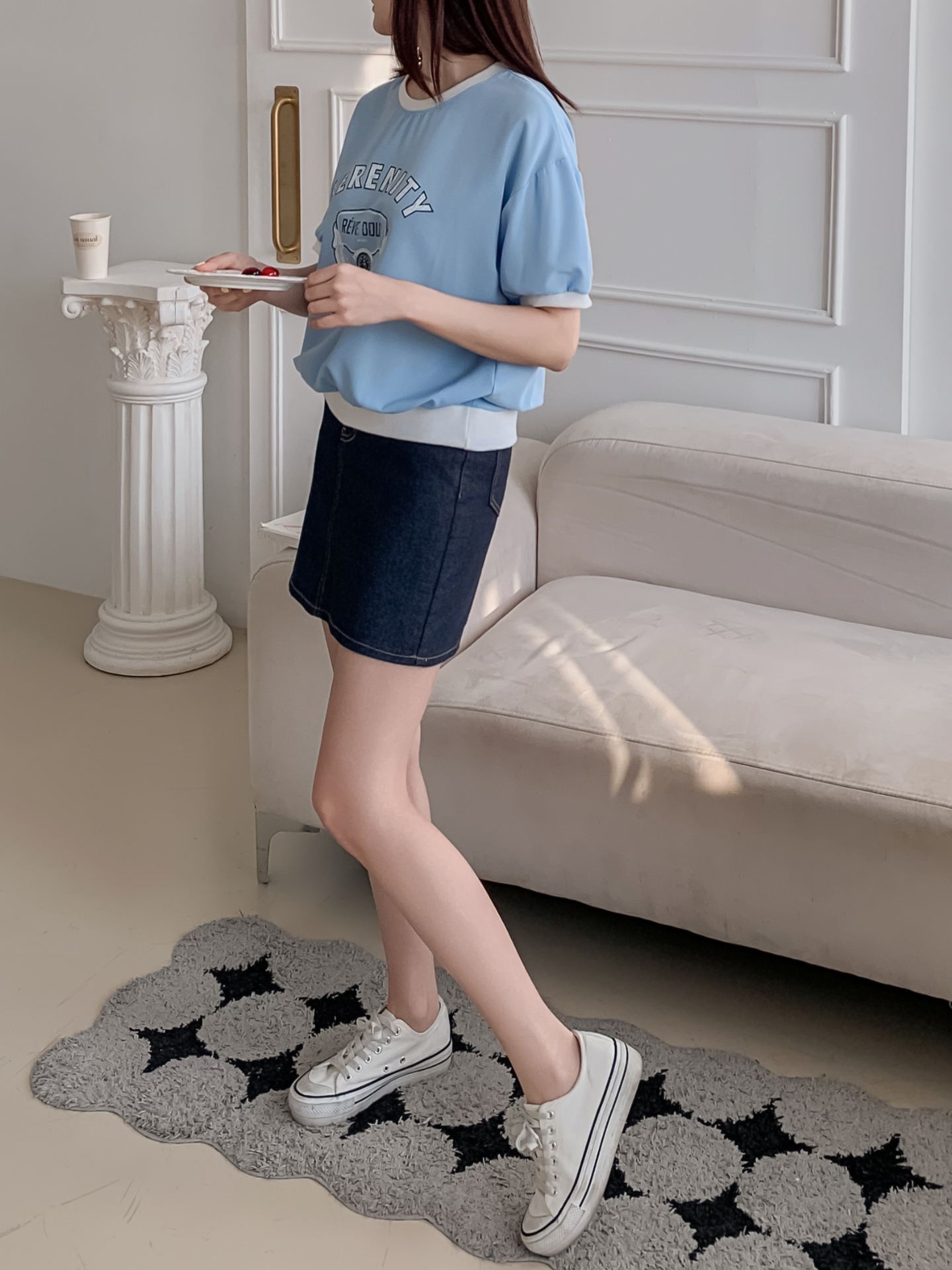 ラウンドネック半袖プリントスウェット | 詳細画像26