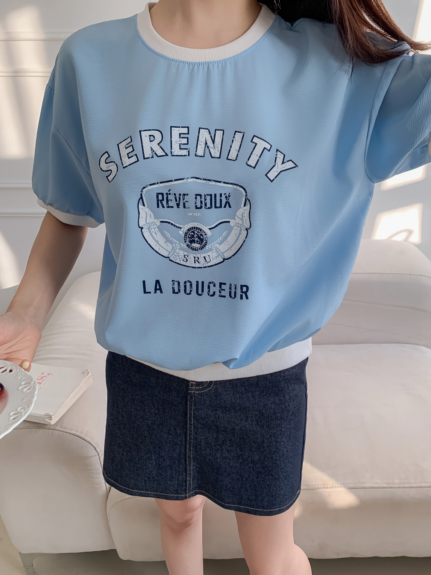 ラウンドネック半袖プリントスウェット | 詳細画像27