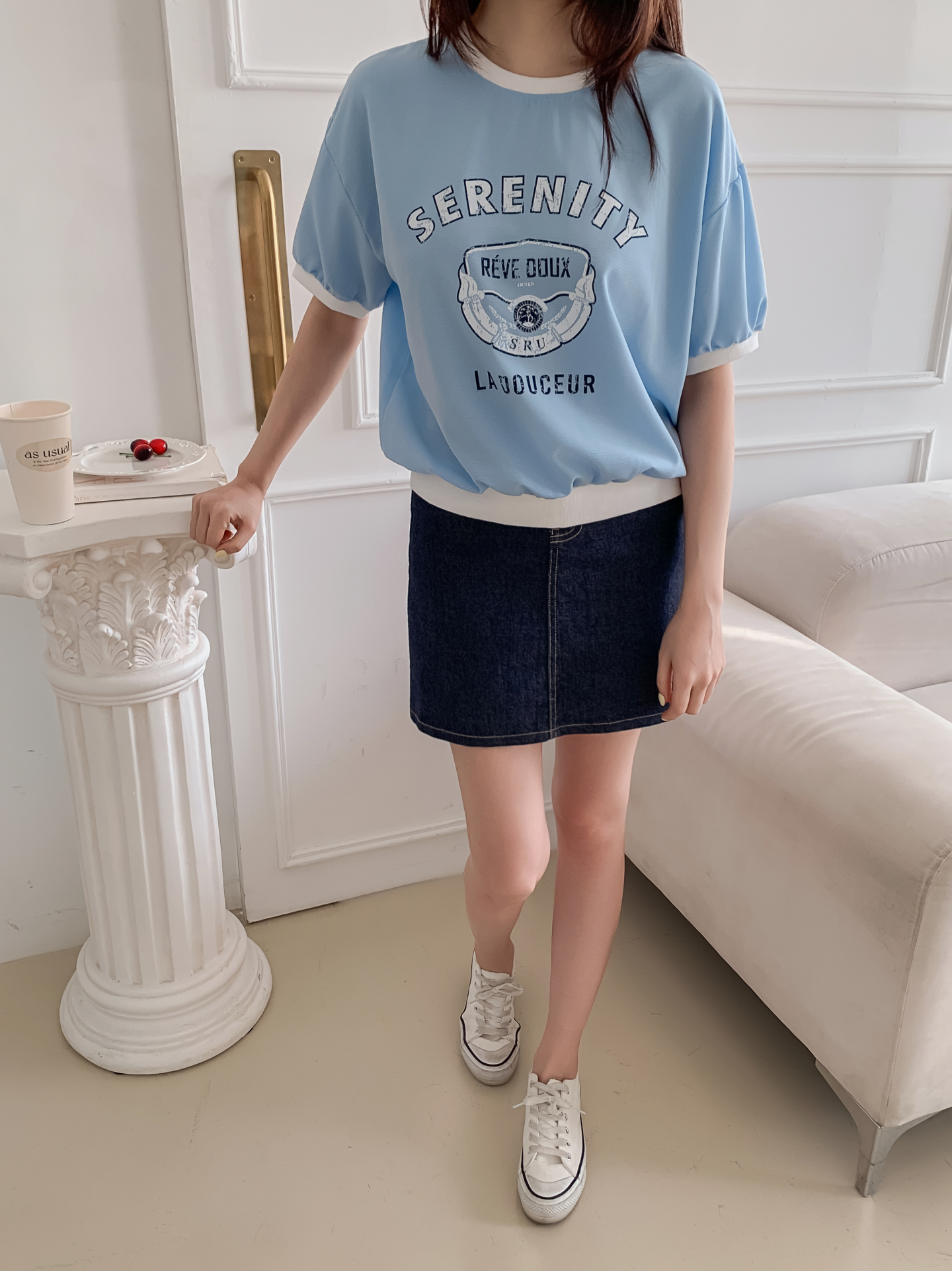 ラウンドネック半袖プリントスウェット | 詳細画像31