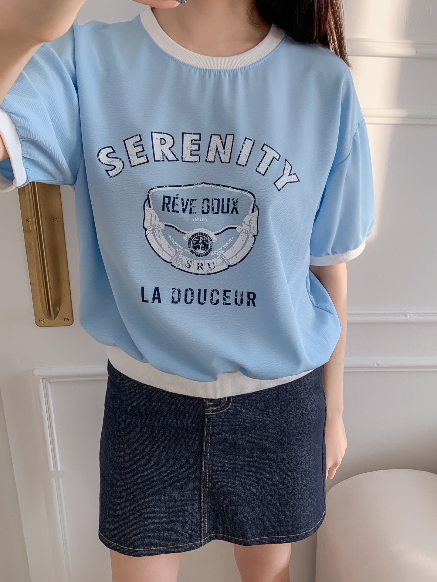 ラウンドネック半袖プリントスウェット | 詳細画像32