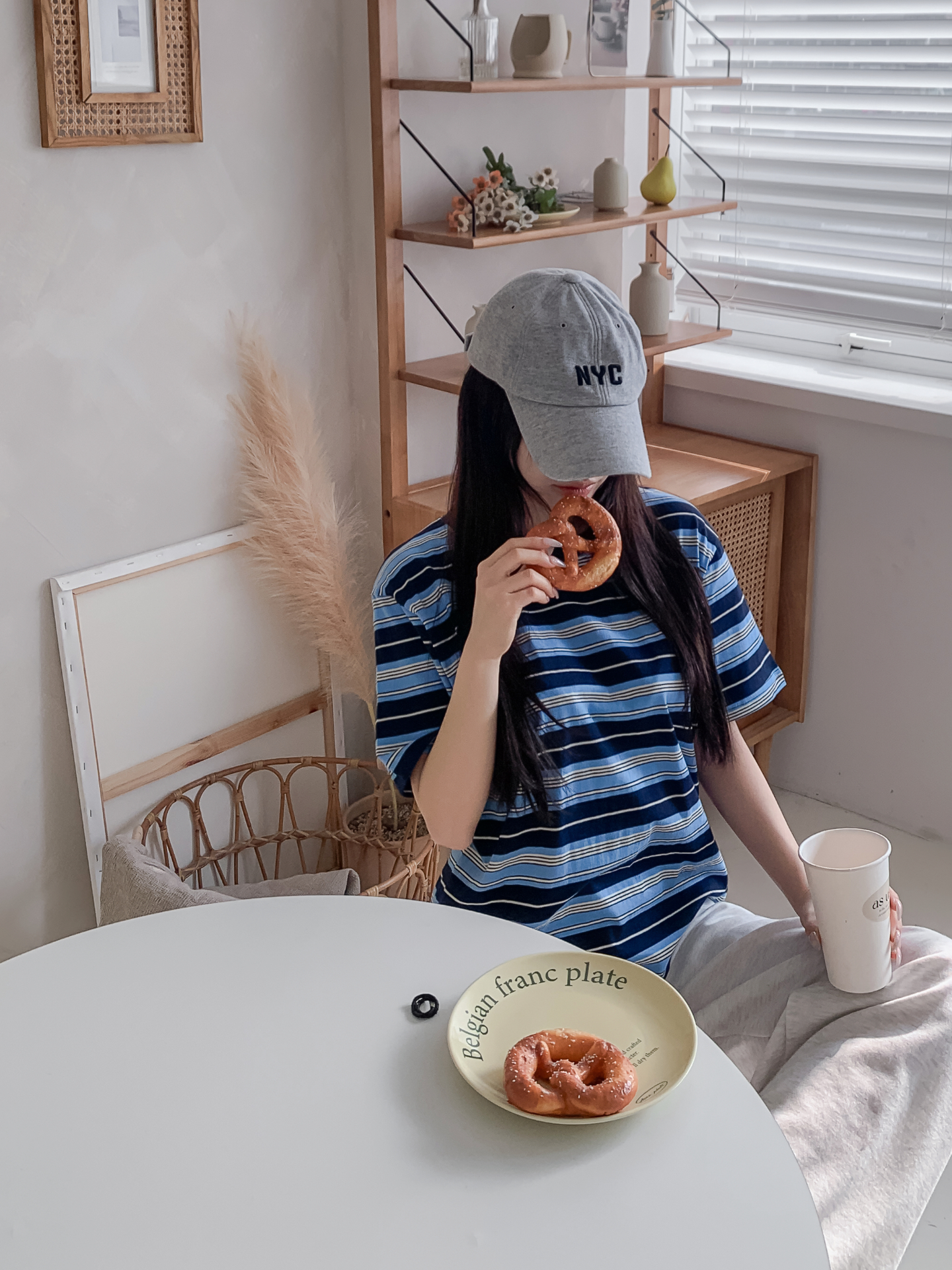 コットンラウンドネック半袖ボーダーTシャツ | 詳細画像15