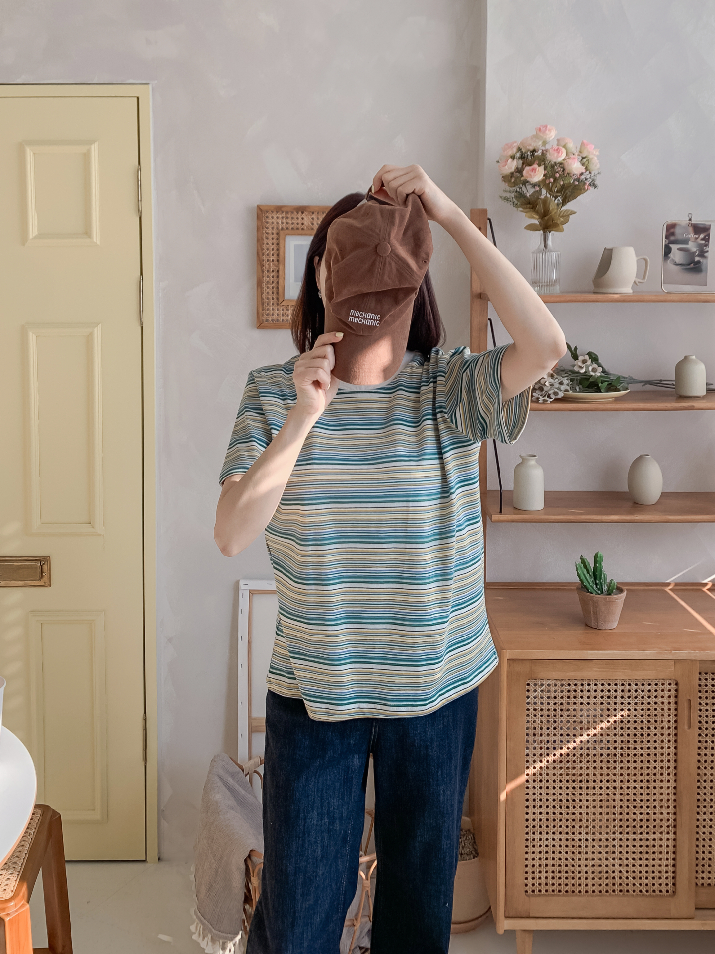 コットンラウンドネック半袖ボーダーTシャツ | 詳細画像19