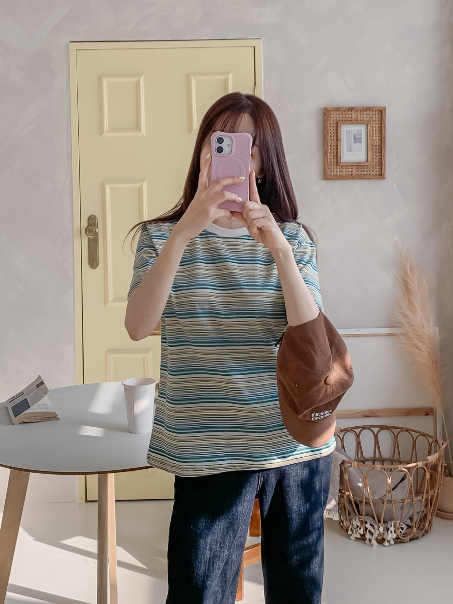 コットンラウンドネック半袖ボーダーTシャツ | 詳細画像30