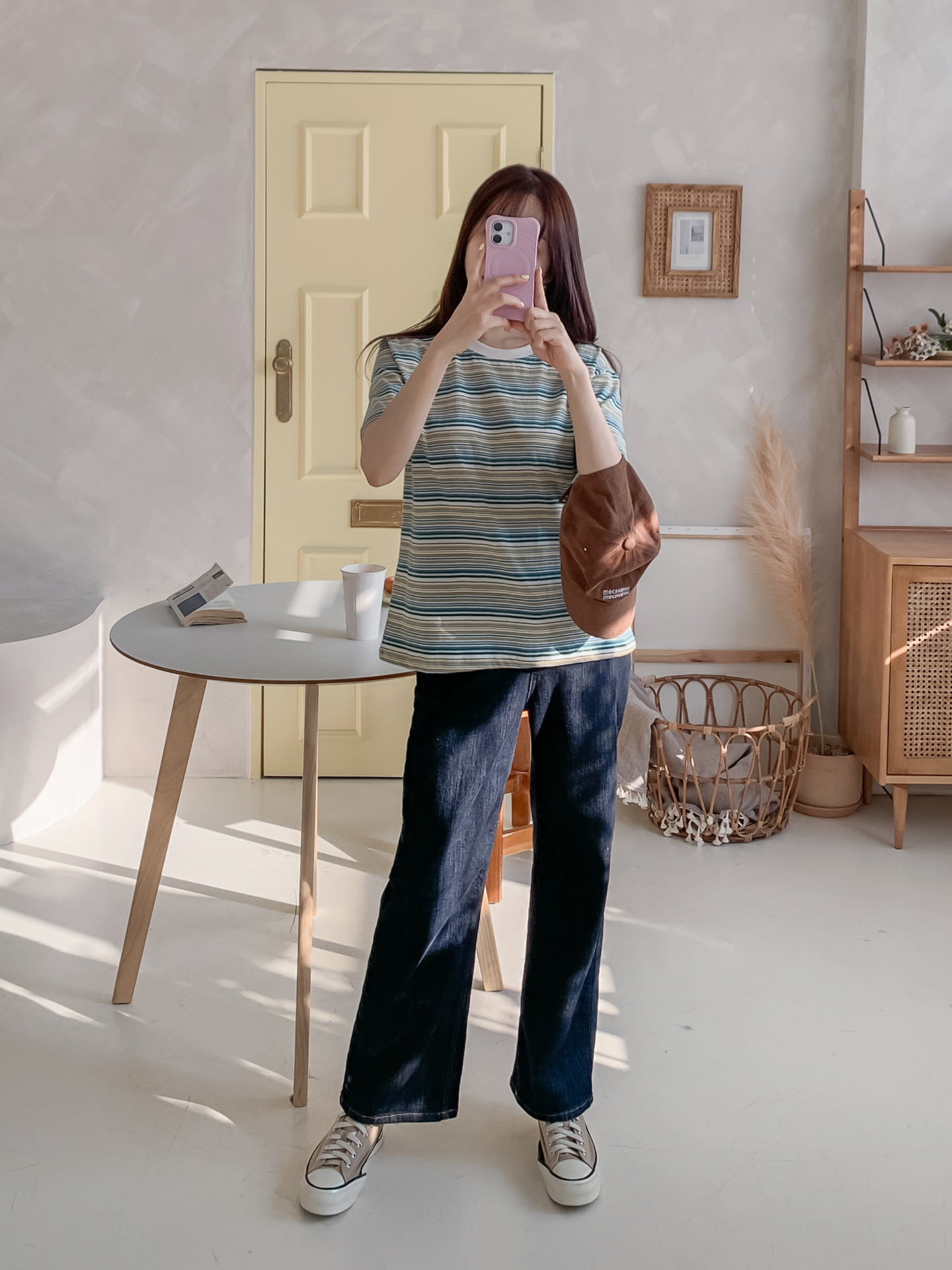 コットンラウンドネック半袖ボーダーTシャツ | 詳細画像31