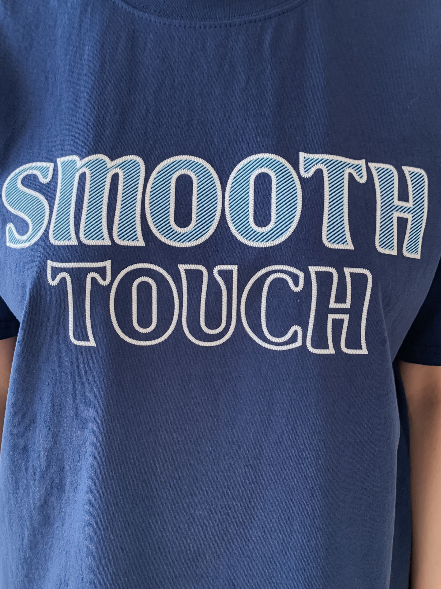 コットンラウンドネック半袖レタリング刺繍Tシャツ | 詳細画像24