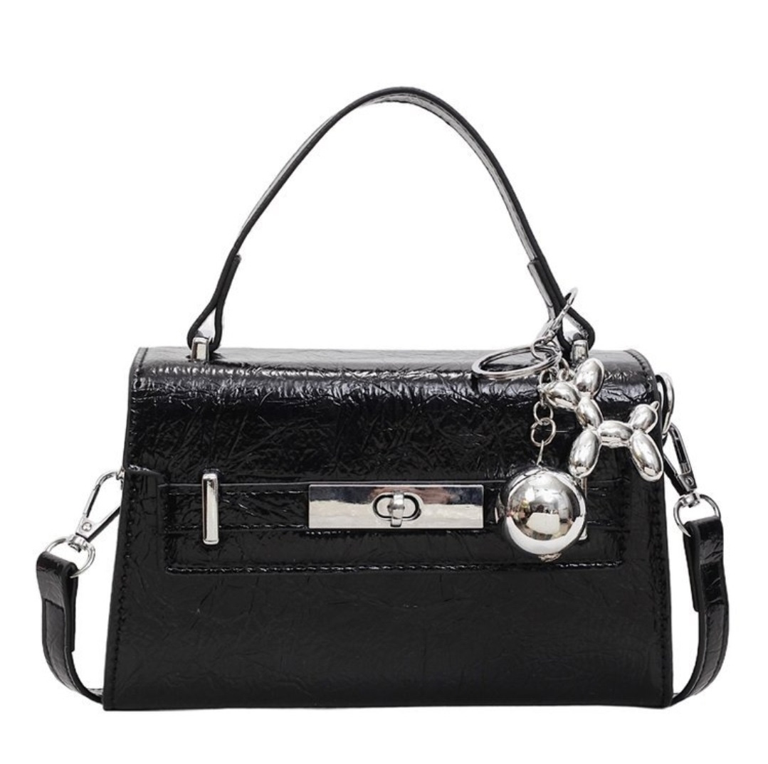 レザー調Hラインカラーショルダーバッグ | 詳細画像16