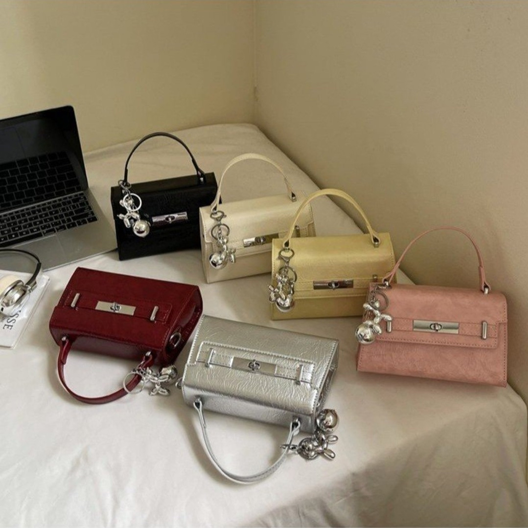 レザー調Hラインカラーショルダーバッグ | 詳細画像22