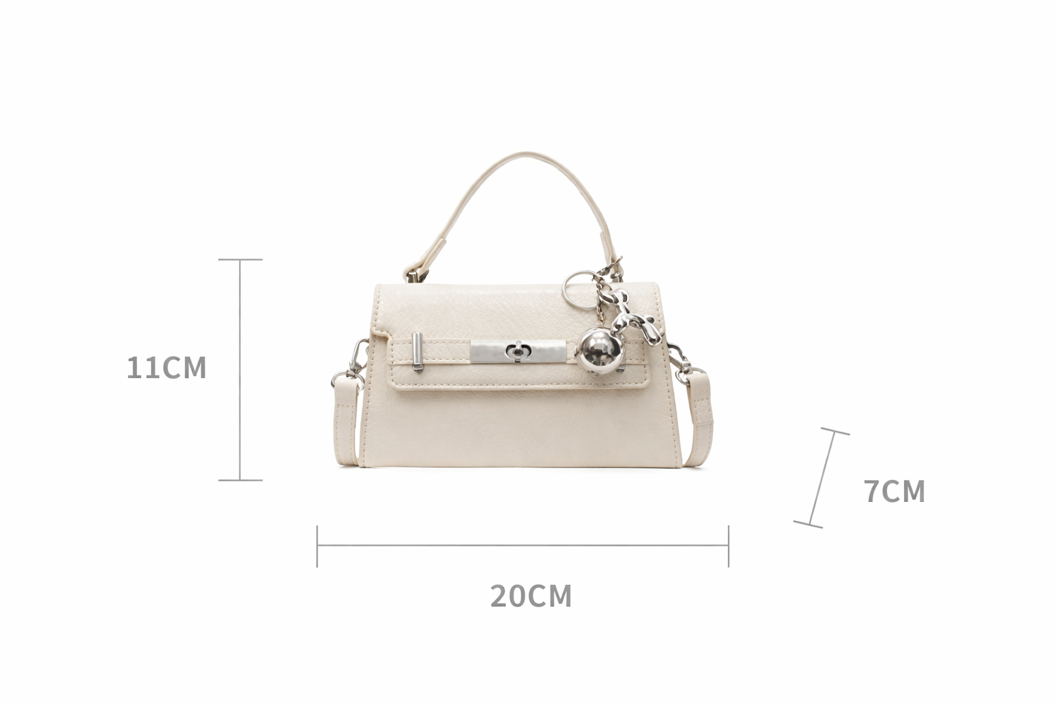 レザー調Hラインカラーショルダーバッグ | 詳細画像23