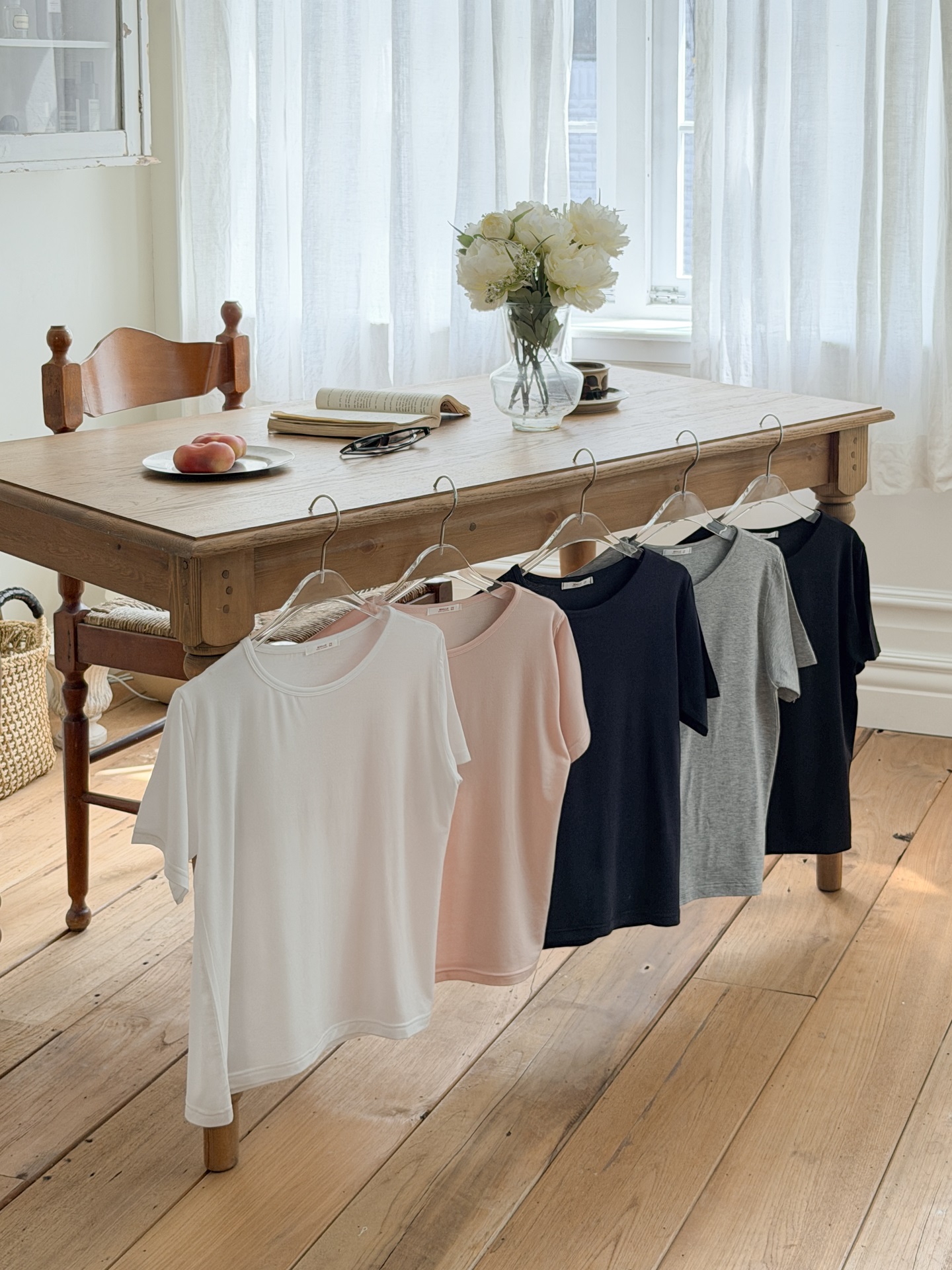 ストレッチラウンドネックベーシック半袖Tシャツ | 詳細画像3