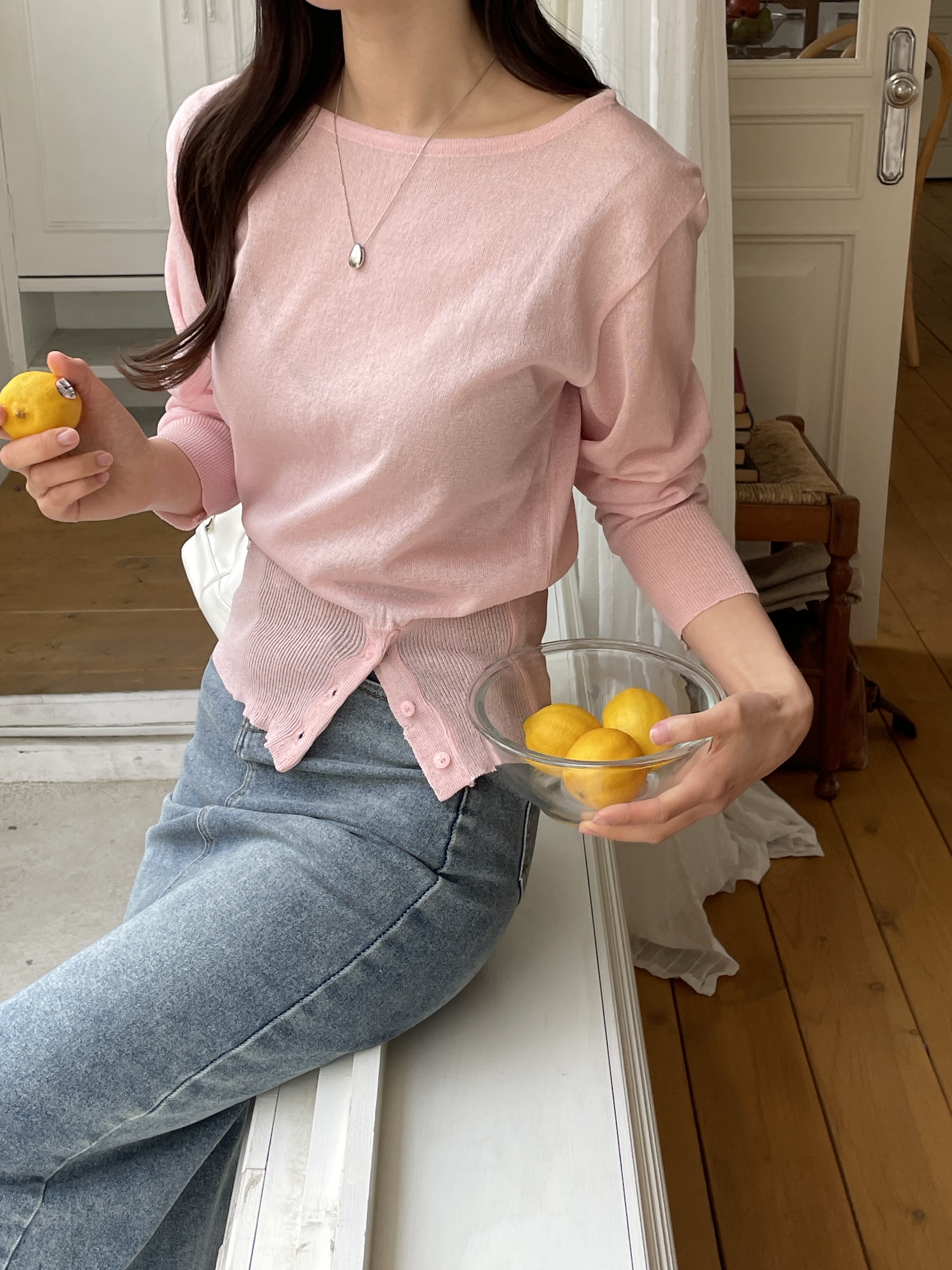 ベーシックスリム長袖ニット | 詳細画像9