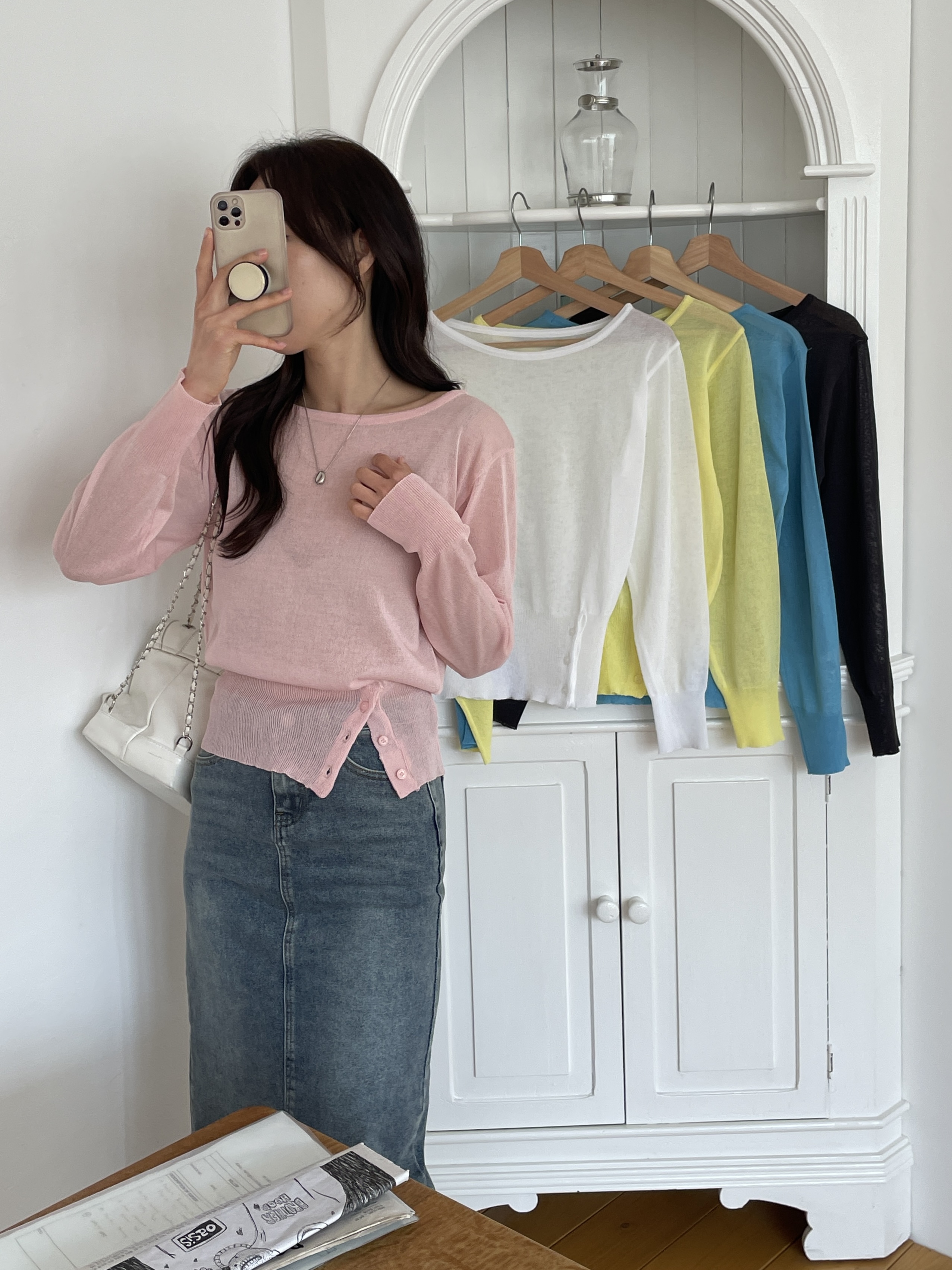 ベーシックスリム長袖ニット | 詳細画像6