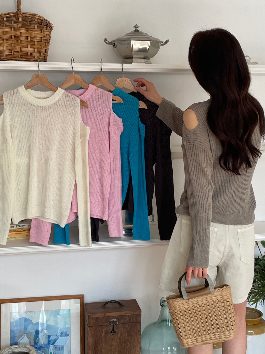 ブークレスリットベーシック長袖ニット | 詳細画像6