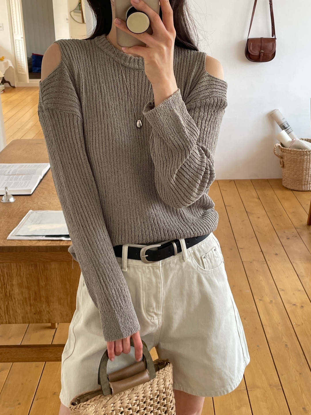 ブークレスリットベーシック長袖ニット | 詳細画像2