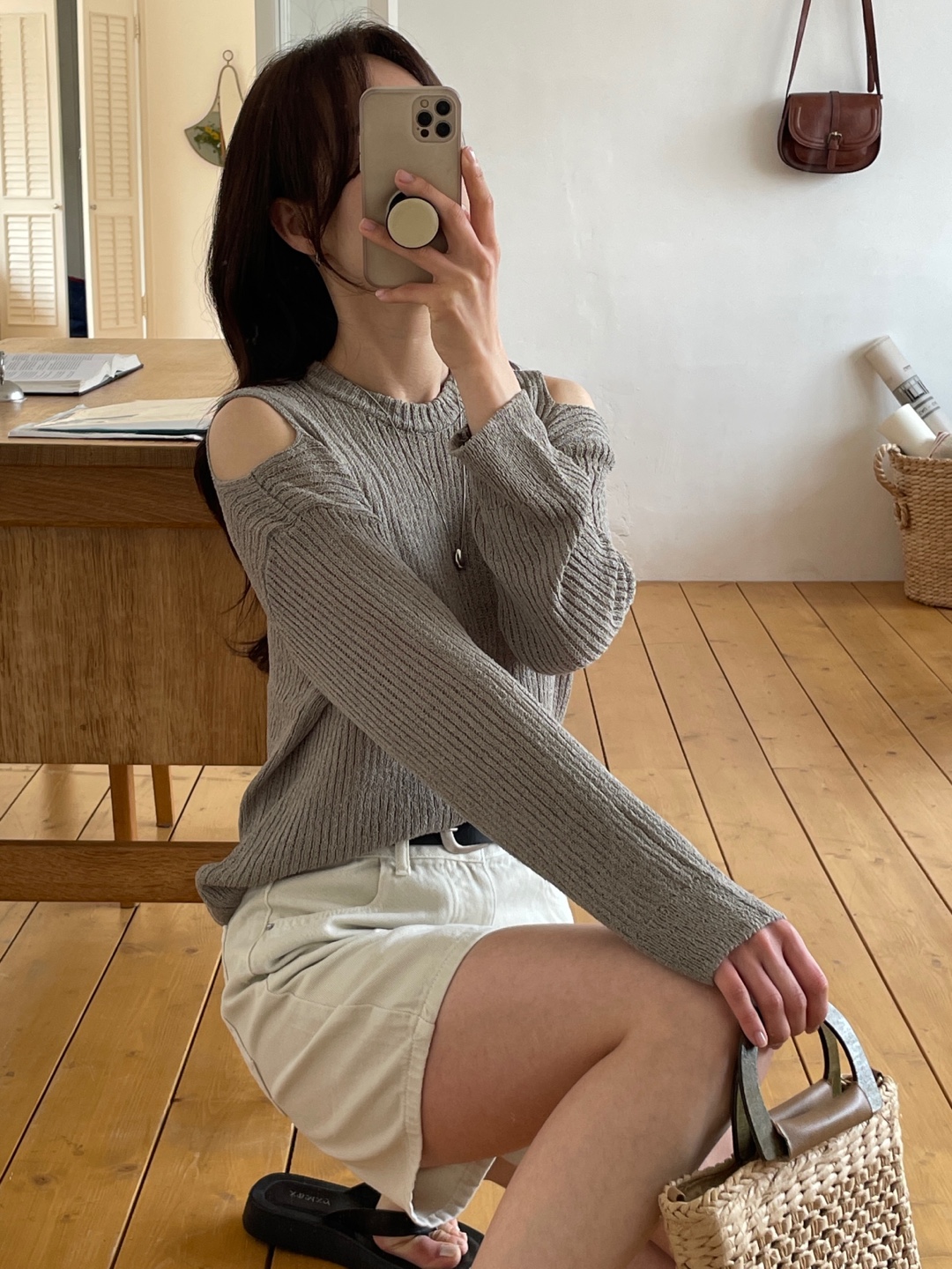 ブークレスリットベーシック長袖ニット | 詳細画像7