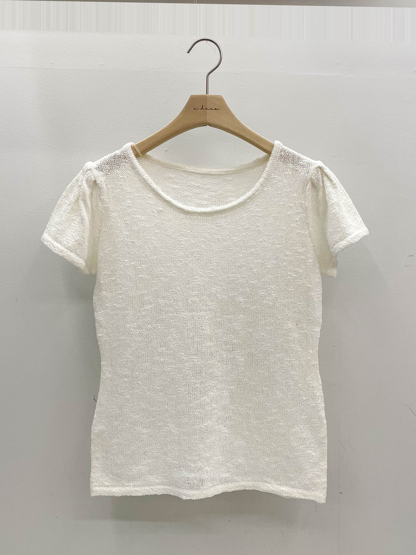 ラウンドネックベーシック半袖ニット | 詳細画像15