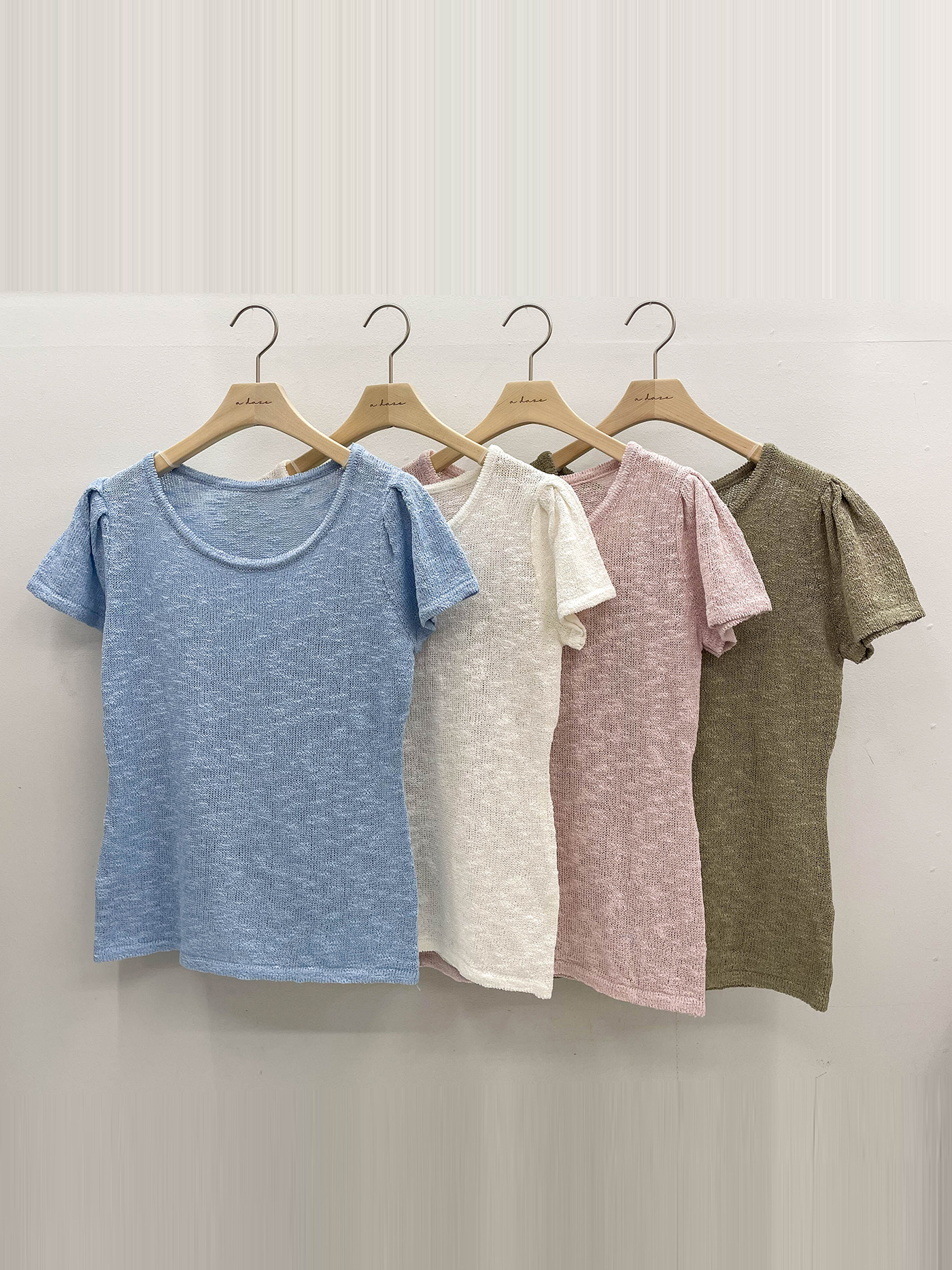 ラウンドネックベーシック半袖ニット | 詳細画像18