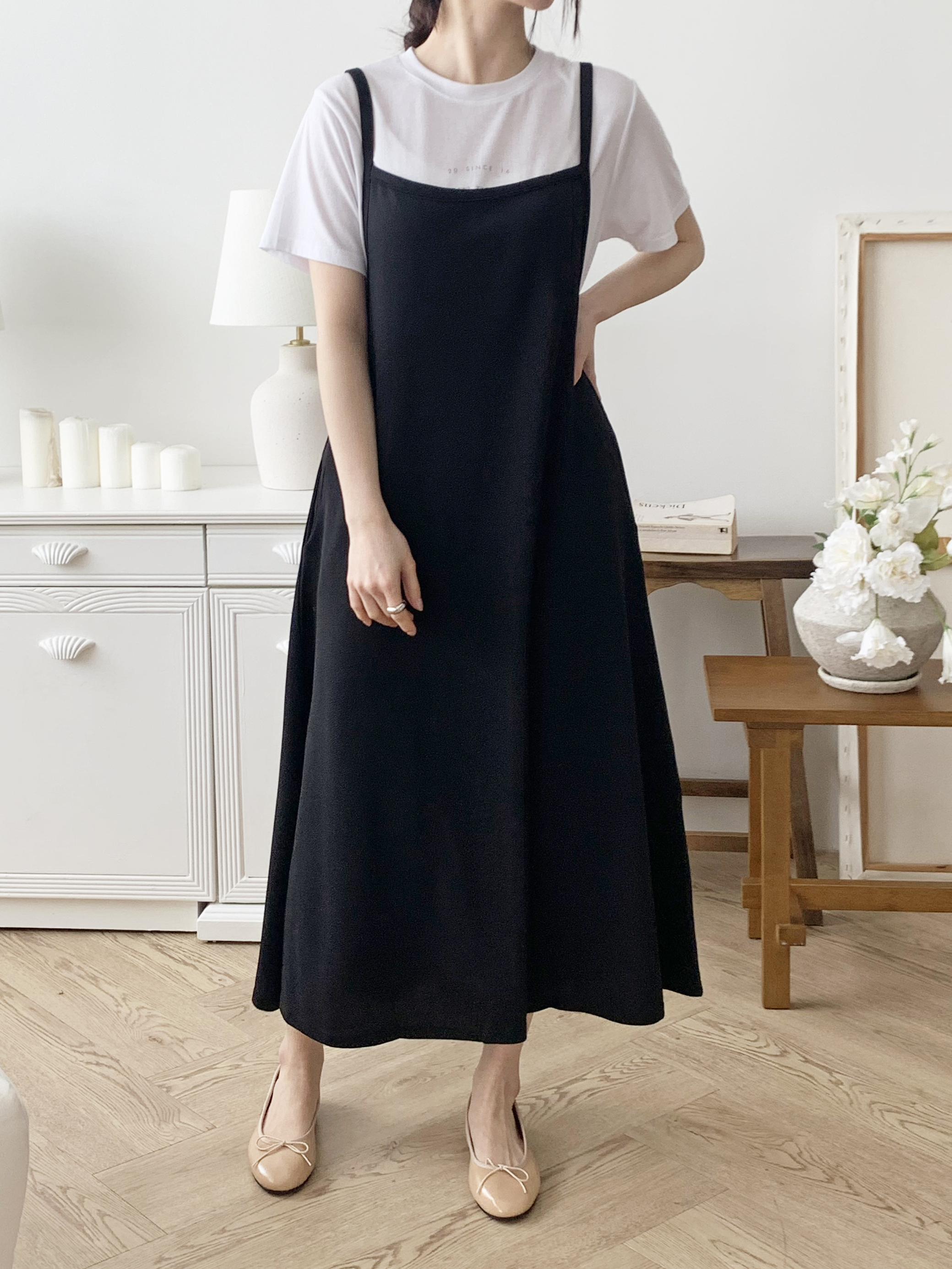 スリムロングフレアキャミワンピース | 詳細画像3