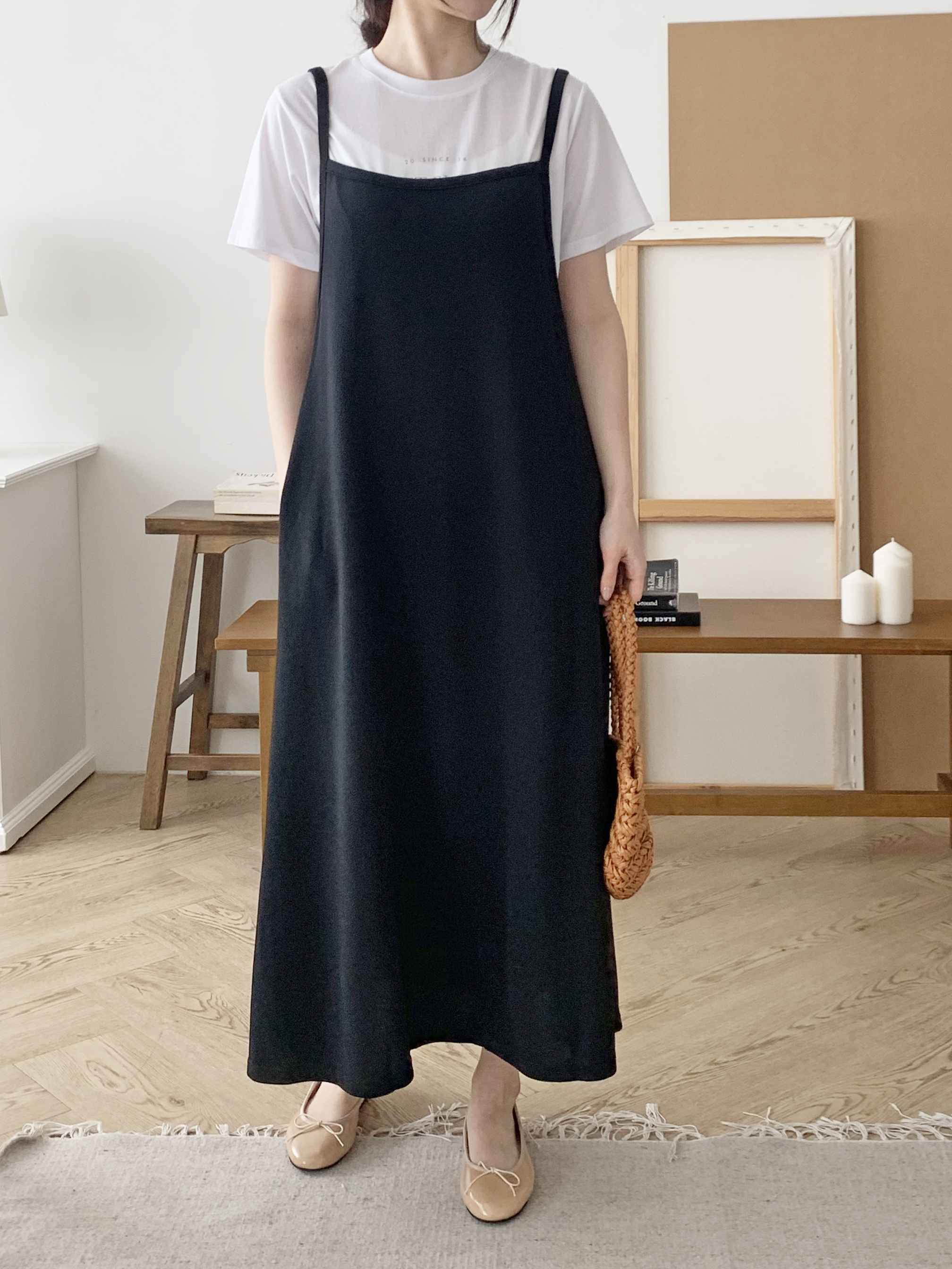 スリムロングフレアキャミワンピース | 詳細画像4