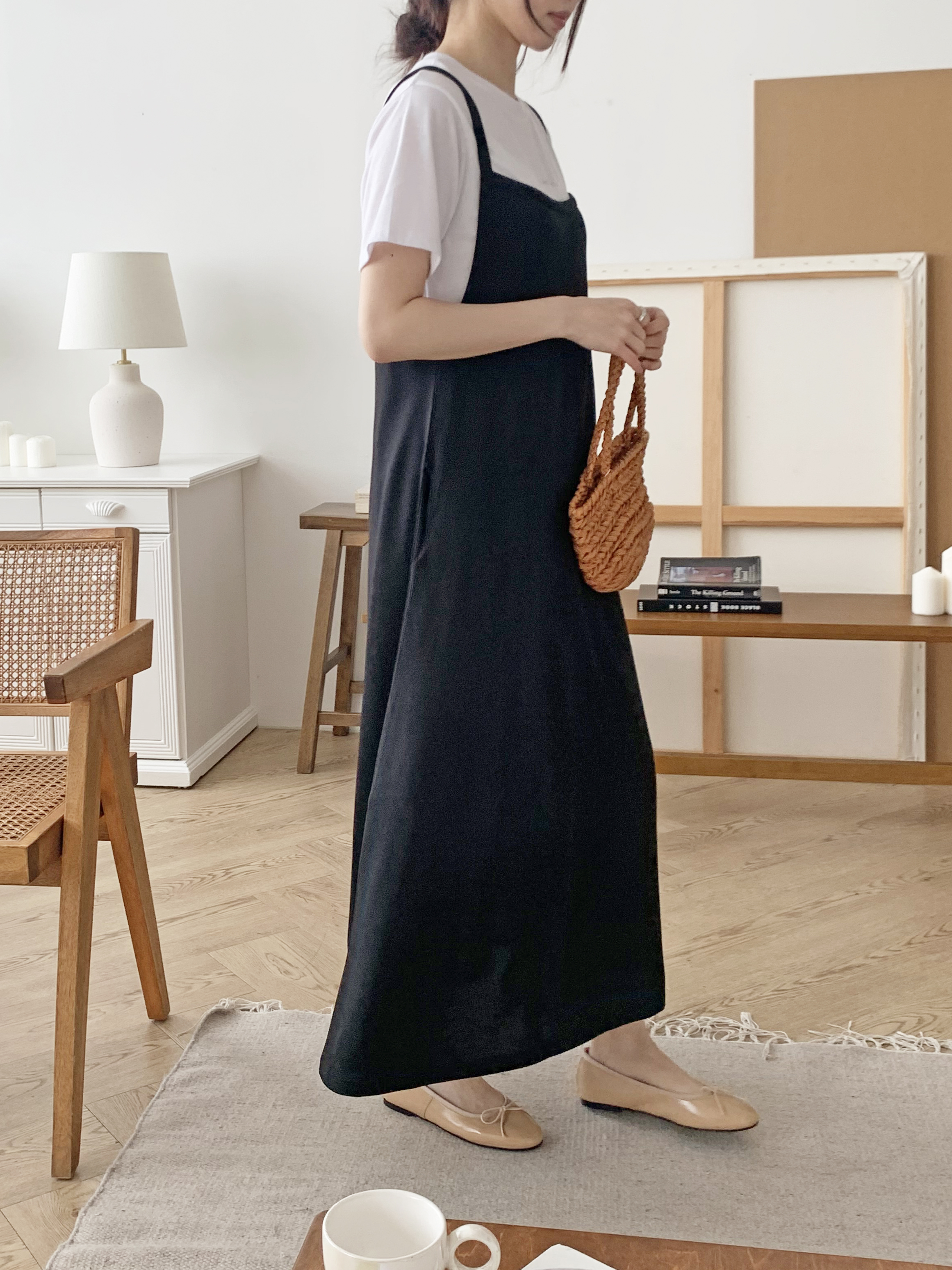 スリムロングフレアキャミワンピース | 詳細画像6