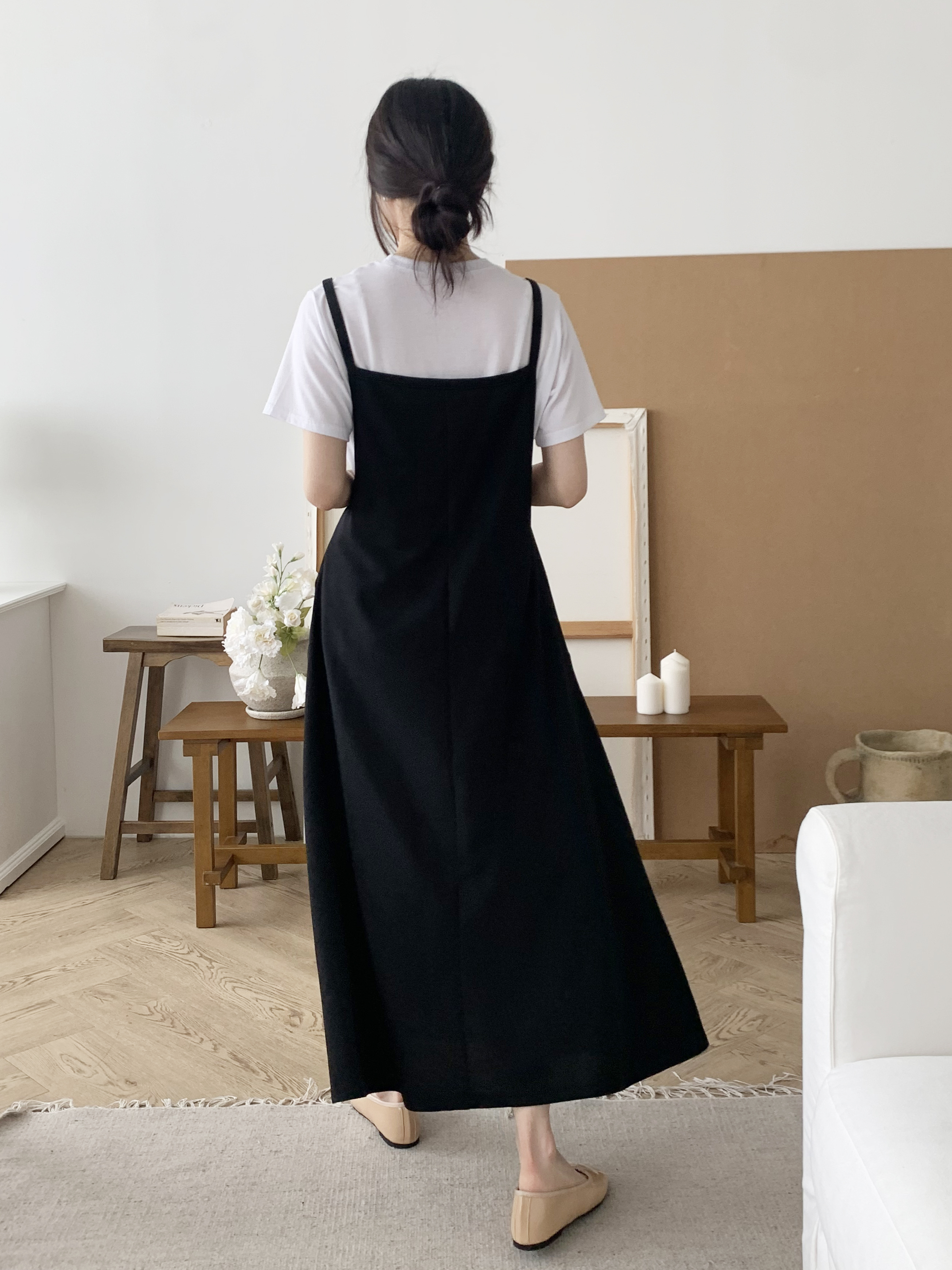 スリムロングフレアキャミワンピース | 詳細画像7