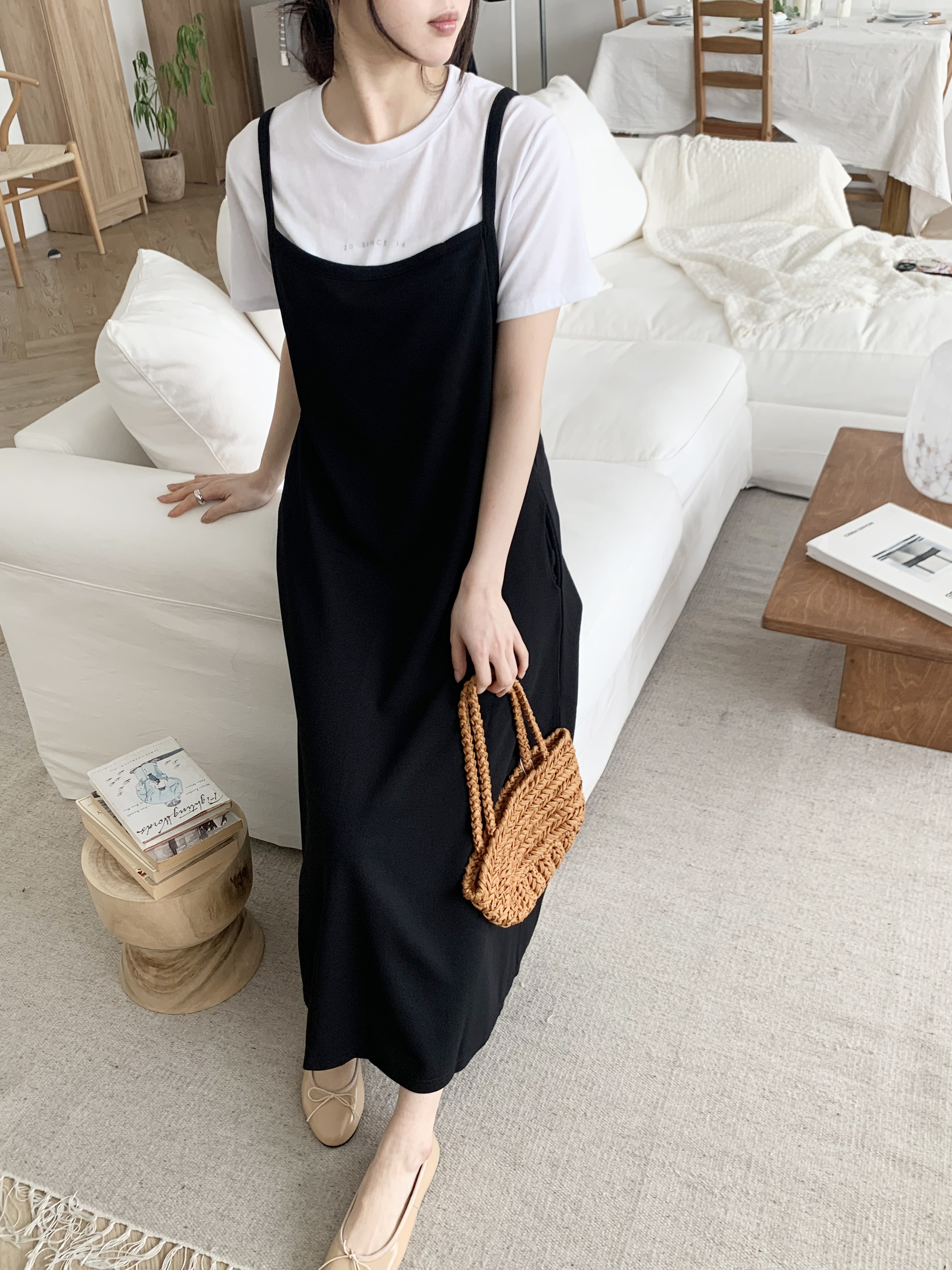 スリムロングフレアキャミワンピース | 詳細画像9