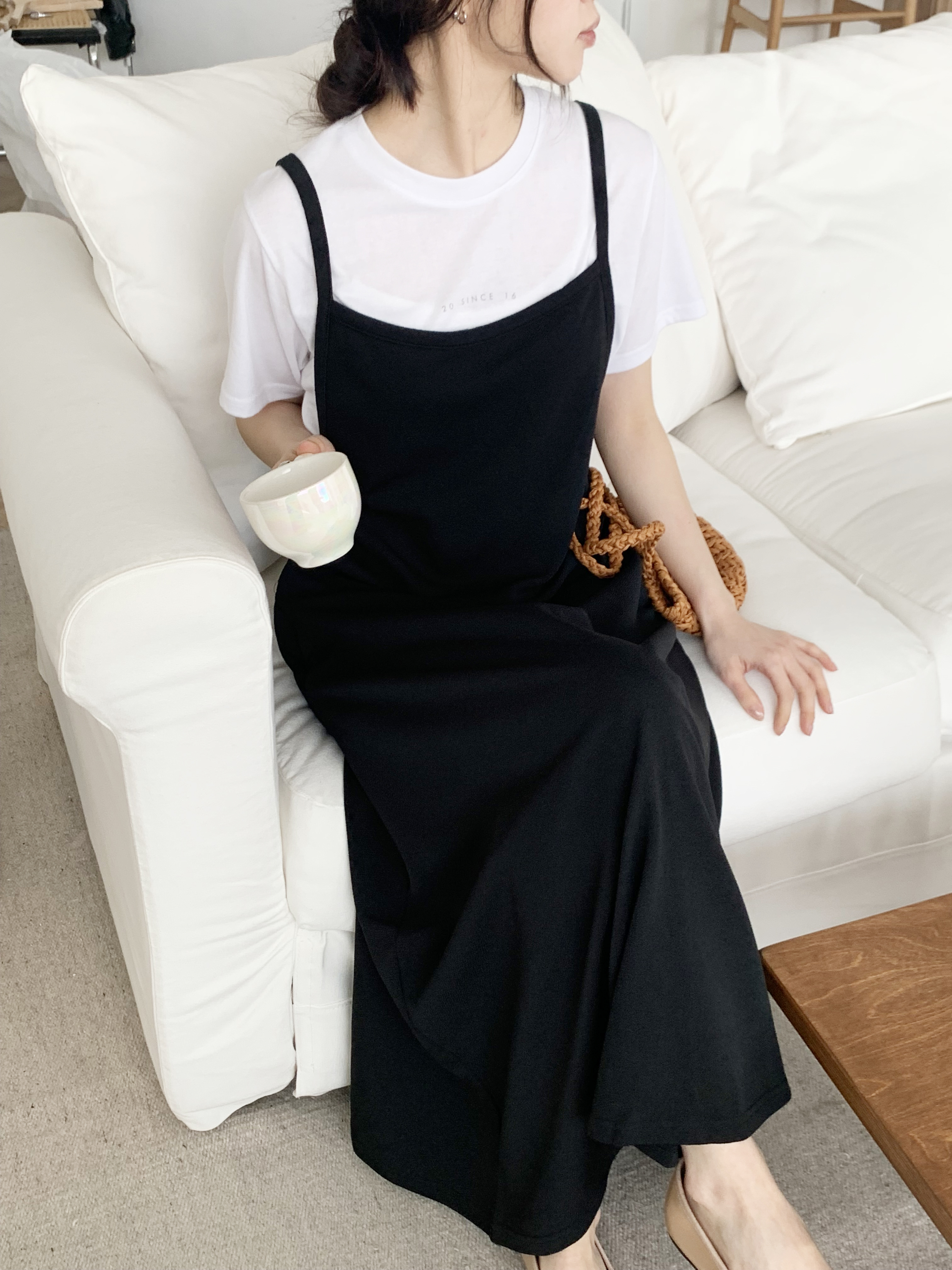 スリムロングフレアキャミワンピース | 詳細画像10