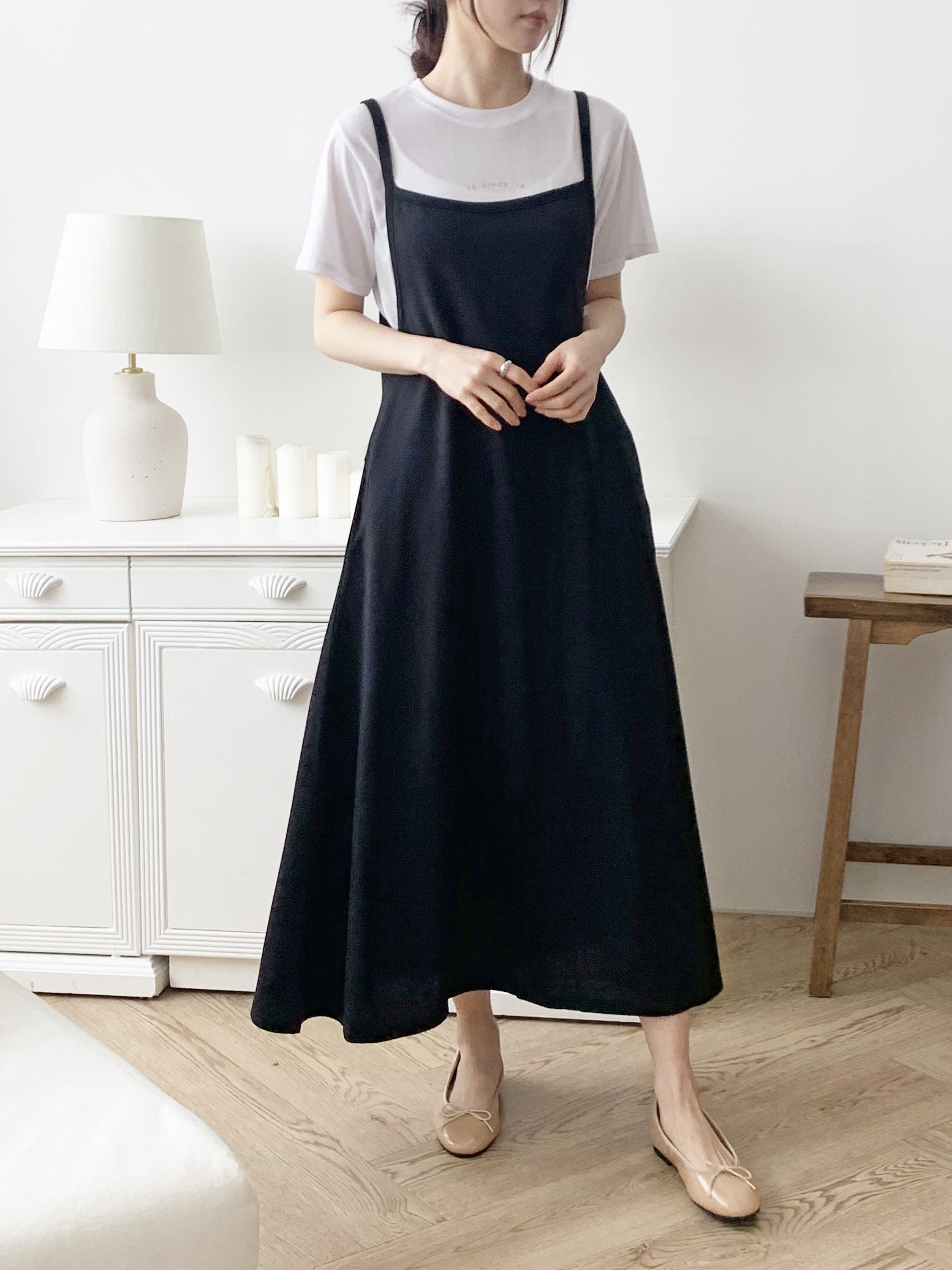 スリムロングフレアキャミワンピース | 詳細画像11