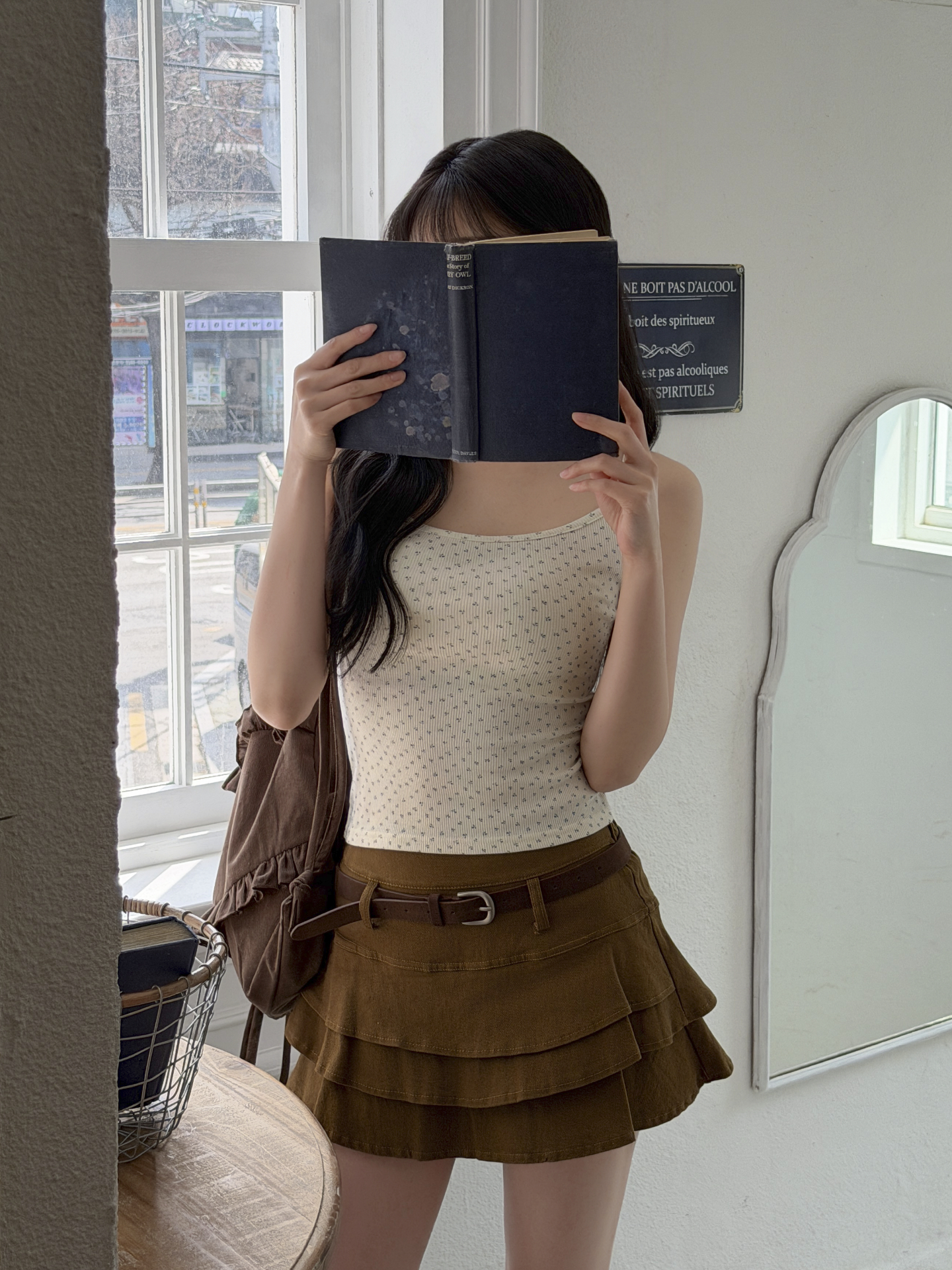 リブスリム小花柄キャミソール | 詳細画像14