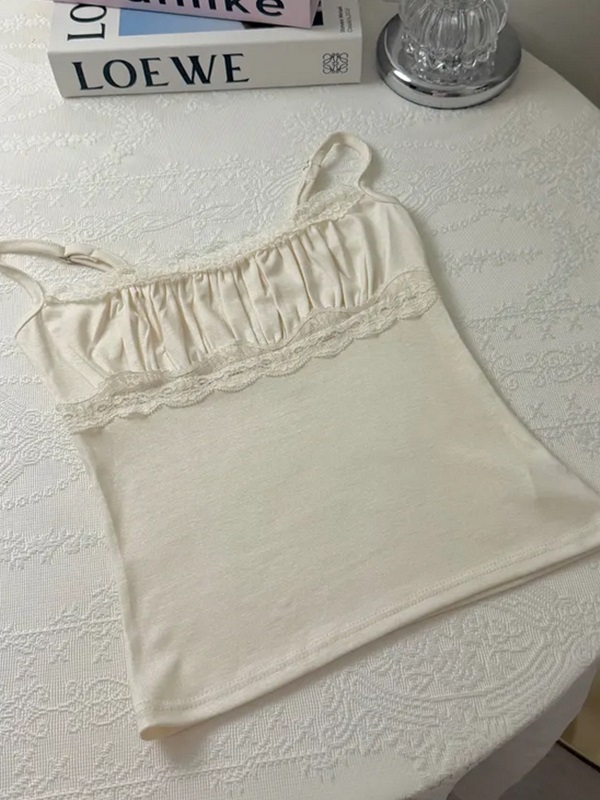 レースシャーリングクロップドスリムアンサンブル | 詳細画像8