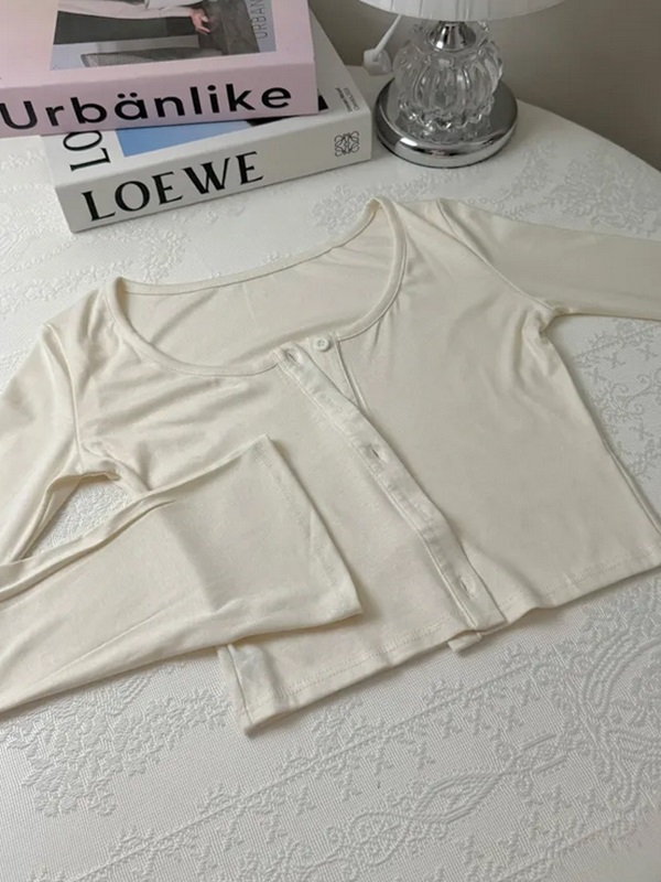 レースシャーリングクロップドスリムアンサンブル | 詳細画像7